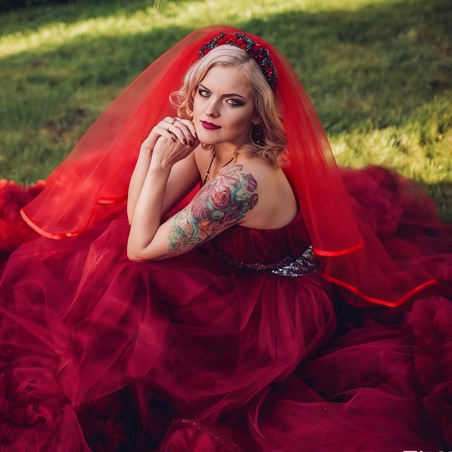 Jaciya Veil Bachelorette Party Decorations Wedding Veil - Image 8