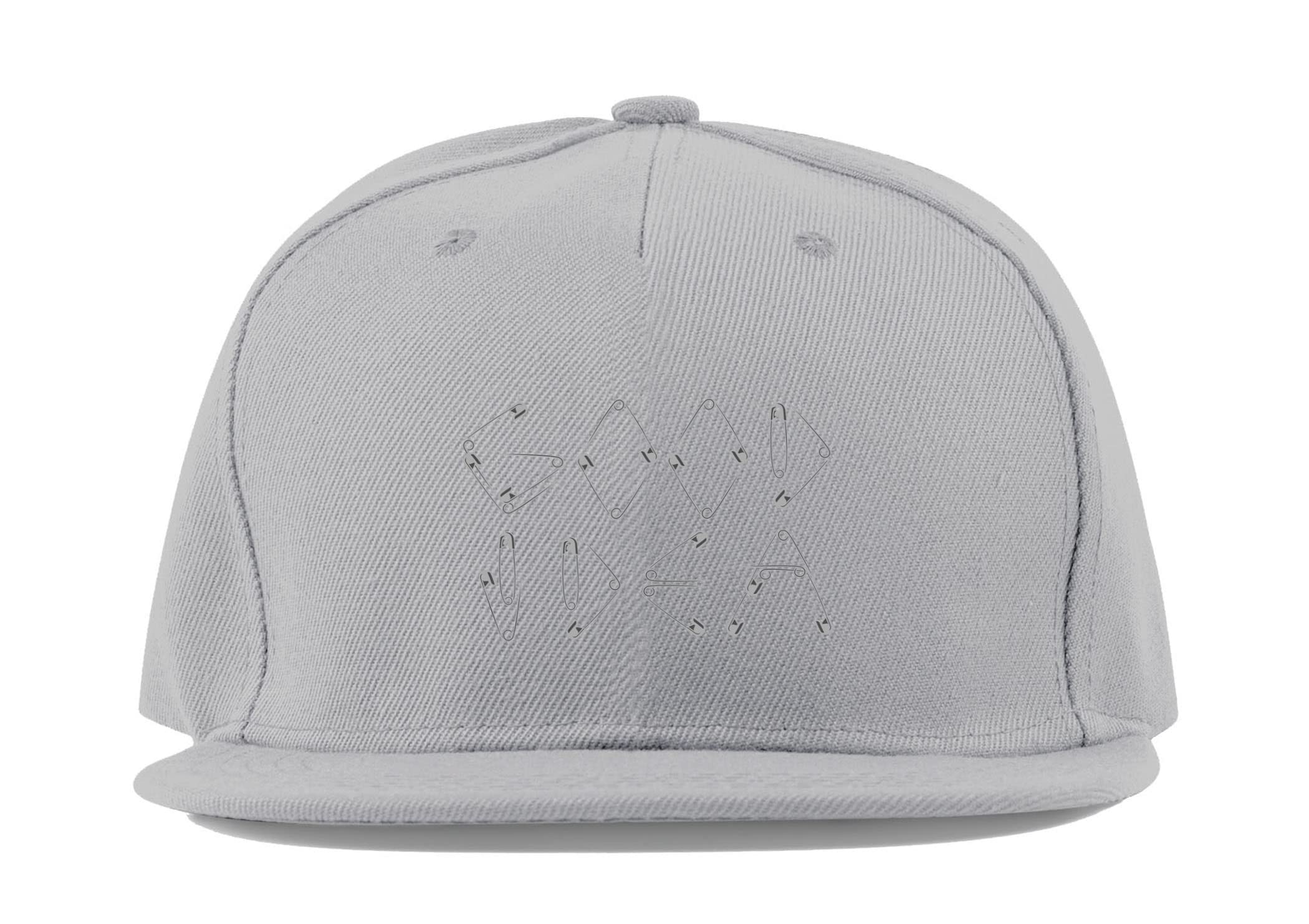 Casquette de baseball fullcap gris taille unique unisexe