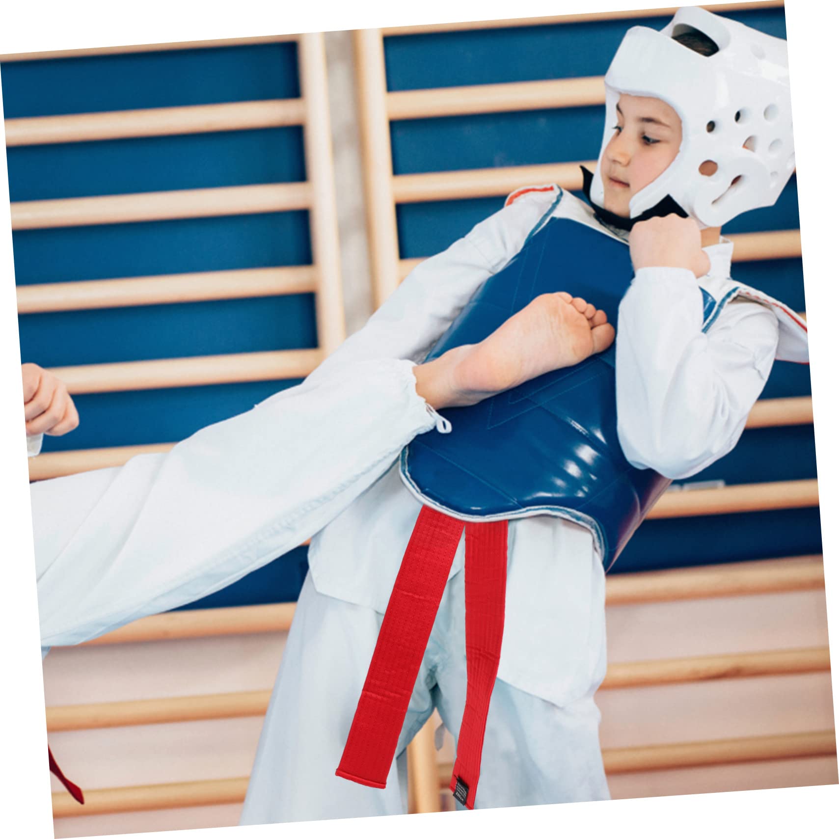 6 Pezzi Cintura di Karate in Cotone, Resistente all’Usura, Cuciture Robuste, Comoda per Allenamento Arti Marziali