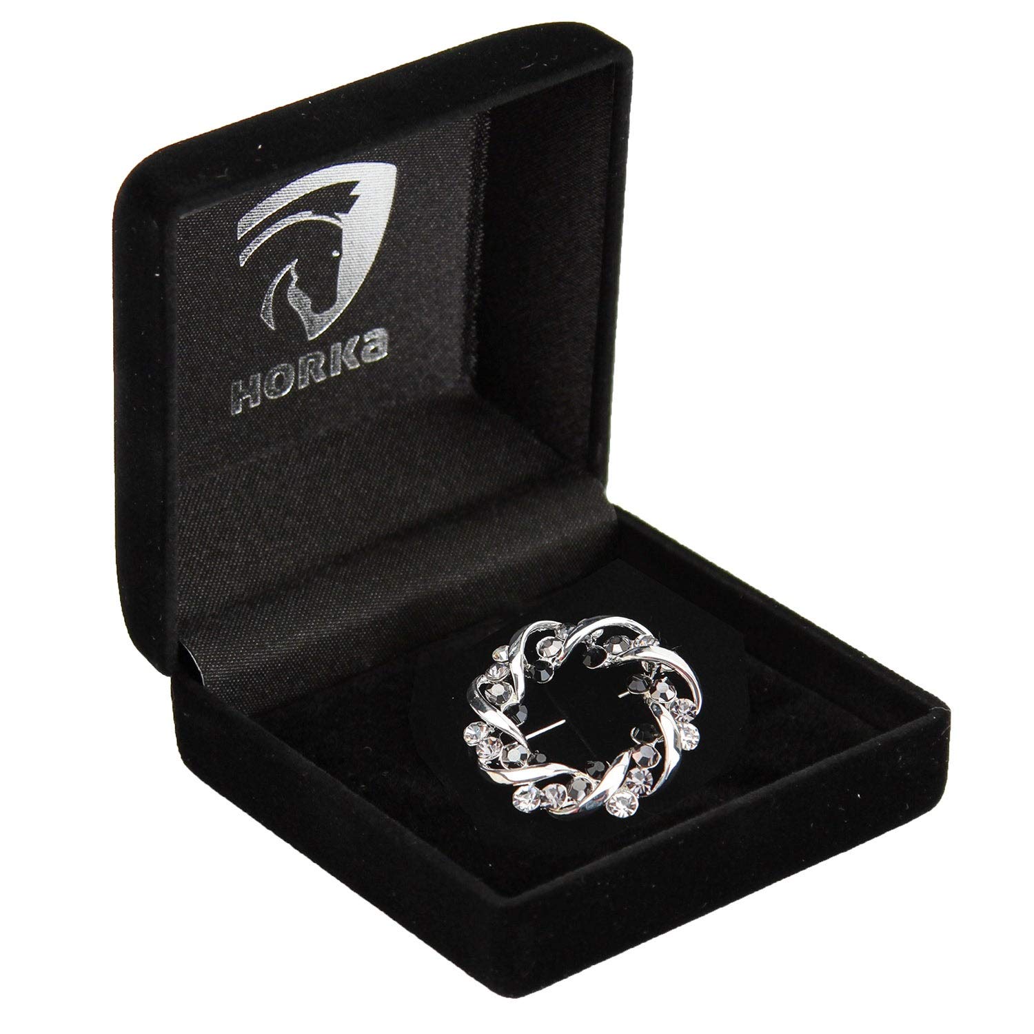 Horka Stockpin Crown Black/Silver One Size