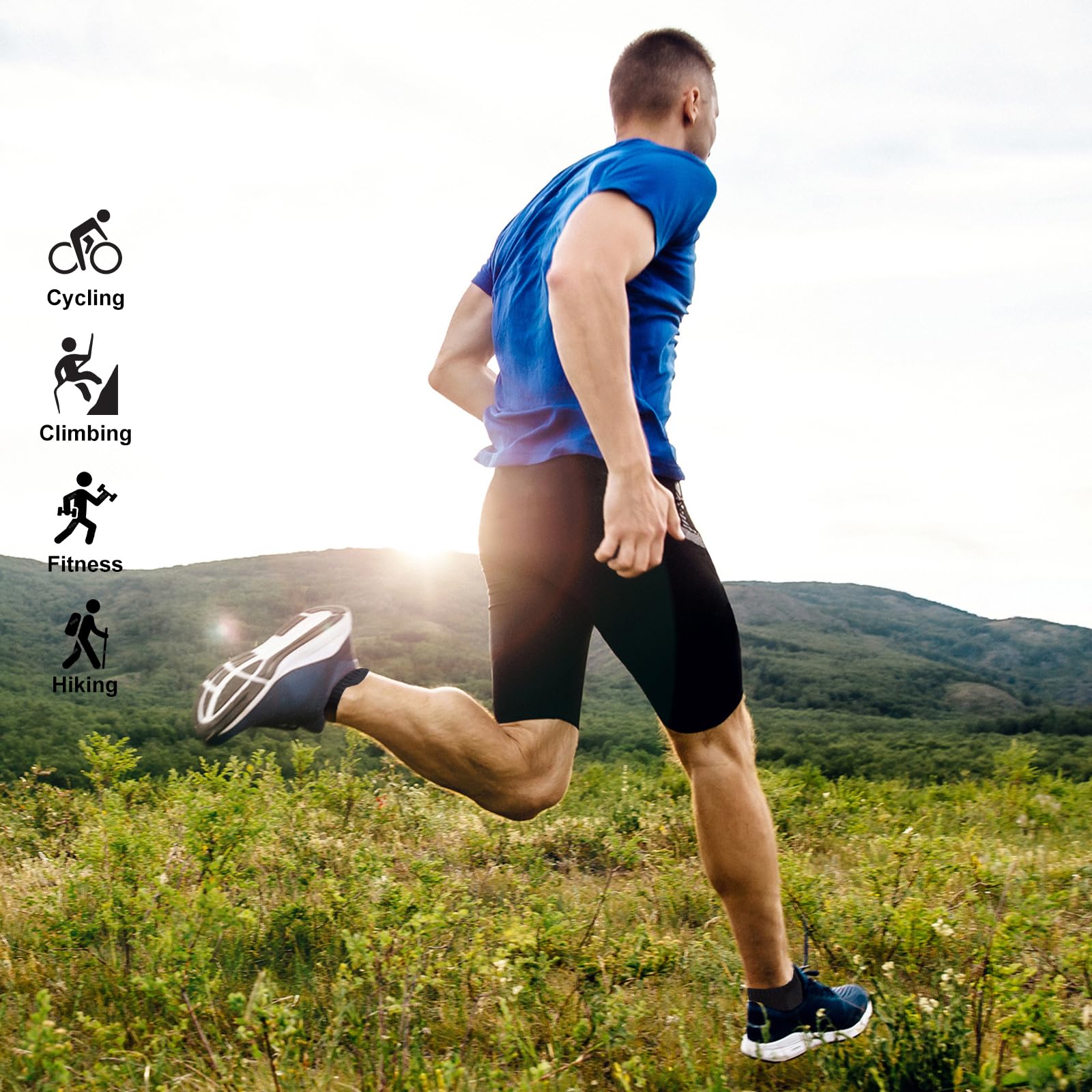 Running Socks Cushioned Ankle Trainer Socks for Men Women Cotton Low Cut Breathable Athletic Sports Socks (6/10 Pairs) — view 7