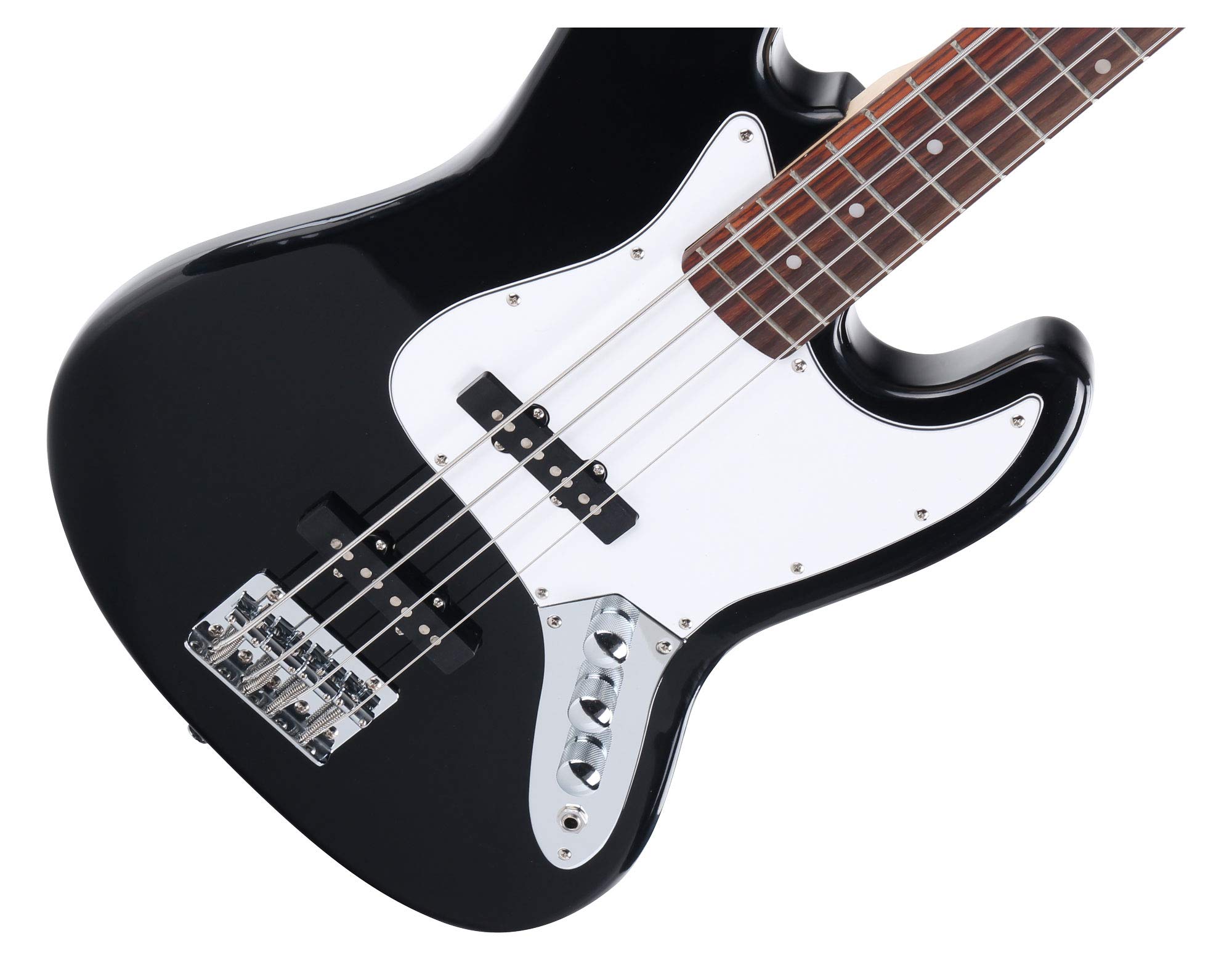 Rocktile Groover's Pack JB E-Bass Set Completo Nero (Amplificatore, Custodia, Cavo, Tracolla, Corde di Ricambio e Scuola con DVD)