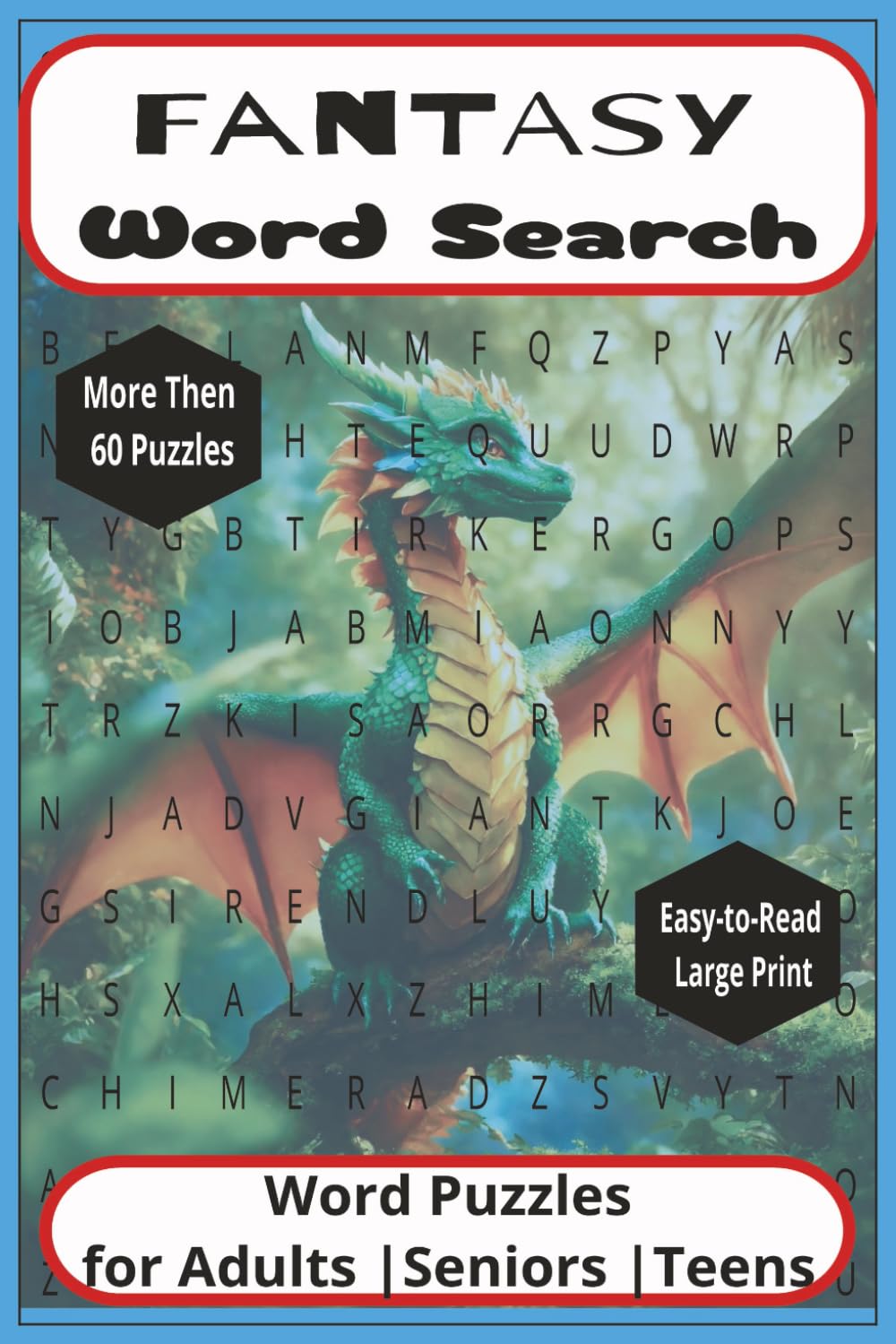 Fantasy Word Search Book: 720 Mythical‑Creature Word Searches — Fun Puzzle Book for Fantasy Lovers & Puzzle Fans