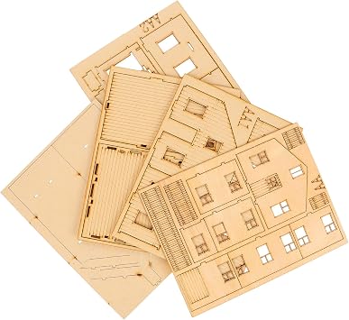 72 Scale Wooden 3D Puzzle Model of Southeast Asian Building Scene