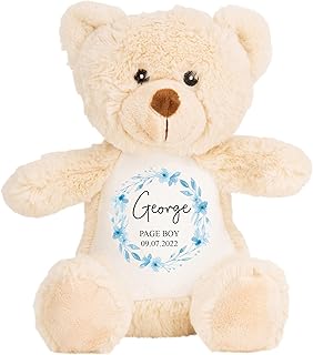 Personalised Page Boy Gift, Custom Teddy Bear Soft Toy, Teddy Bear, Page Boy Proposal, Bridesmaid Gift, Page Boy Gift, Page Boy Present