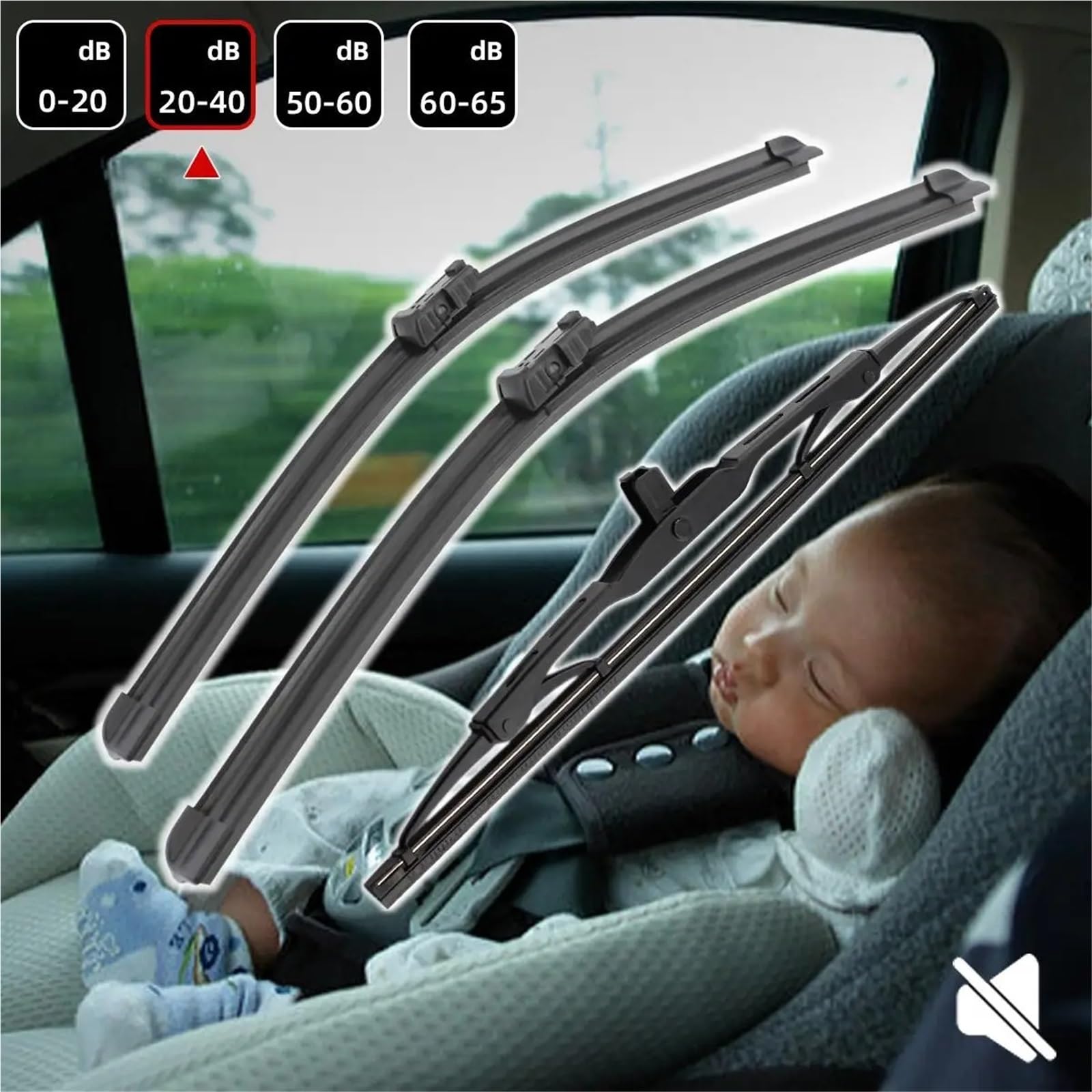 Conjunto Limpiaparabrisas Para Chevrolet Para Equinox Hatchback 2010 Adelante Escobillas Limpiaparabrisas Delanteras Traseras Accesorios Automóvil Parabrisas Ventana Escobillas(6 PCS)