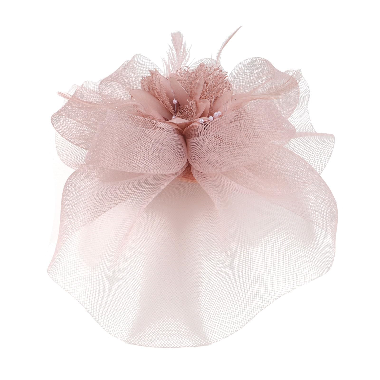 Generic Sombrero de verano para mujer elegante con decoración floral: sombrero de mujer verano convertible sombrero de novia boda sombrero de iglesia para fiesta de té iglesia sombrero de ocasión talla única