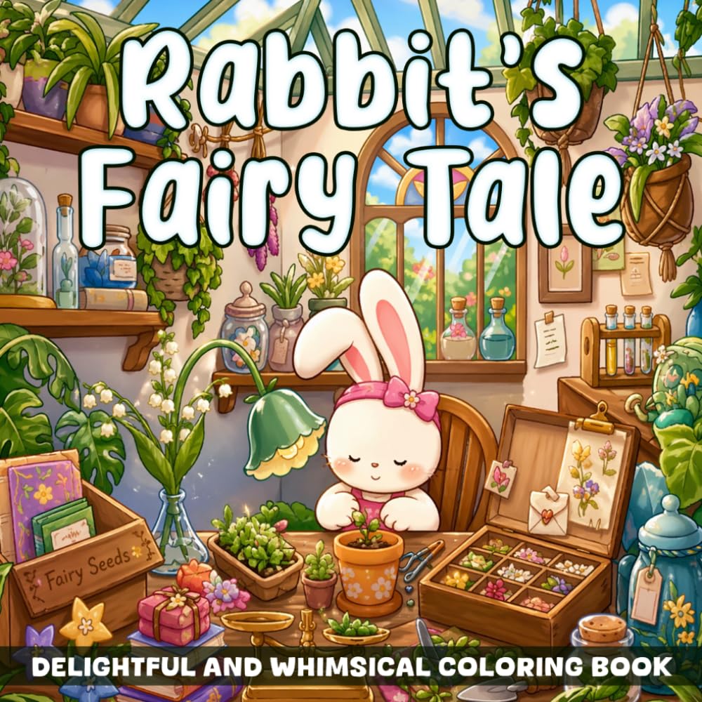 Rabbit’s Fairy Tale Coloring Book: Enchanting Journey into a Whimsical World with Magical Bunny Coloring Pages for Kids and Family to Have Fun