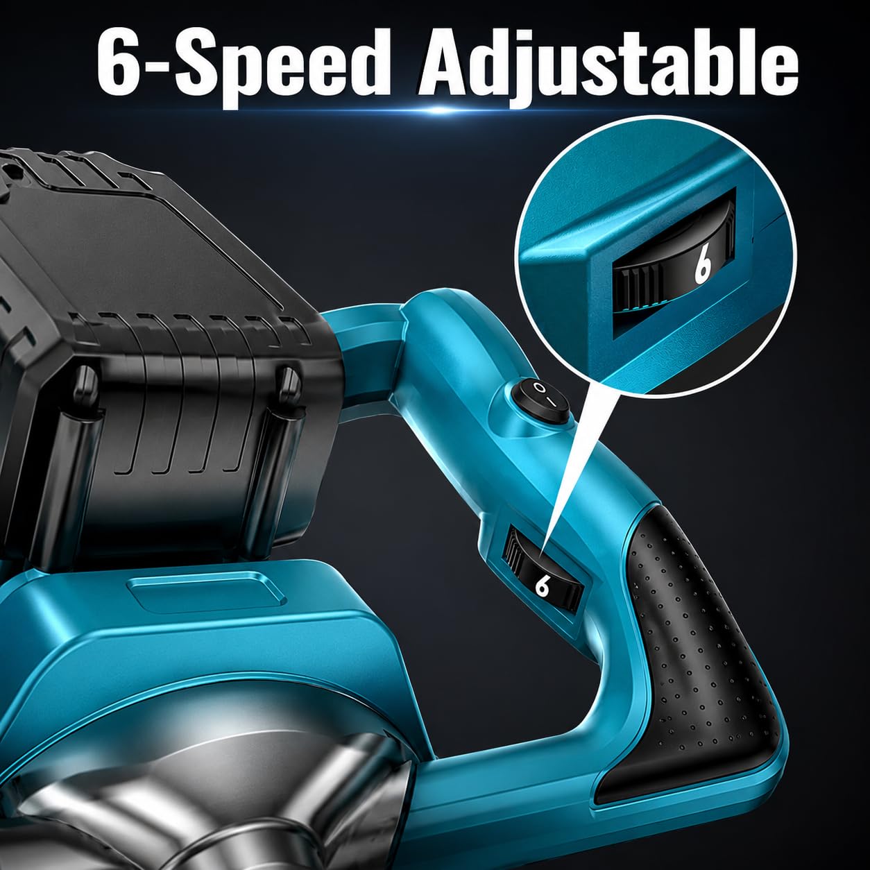 Scavatore senza fili da 1200 W con 2 batterie, trivella elettrica per recinzione, 6 marce, avanti e indietro, per piantare il giardino