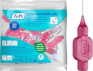 TePe Interdentalbürste, Original, Pink, 0,4 mm/ISO 0, 20 Stk., Plaque-Entfernung, effiziente Reinigung der Zahnzwischenräume, für kleine Zahnlücken
