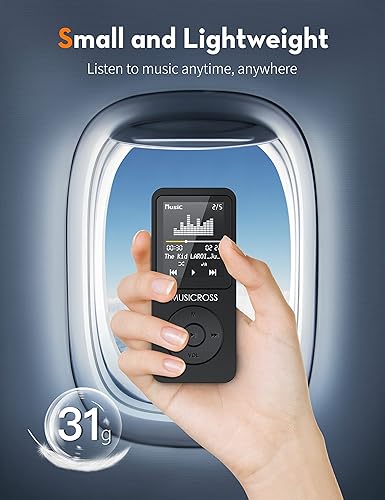 Miniatura 6 de MP3 Player with Bluetooth 52MUSICROSS Music MP3 MP4 Player for KidsBuild-in HD SpeakerPhotoVideo PlayFM RadioVoice RecorderE-BookSupports up to