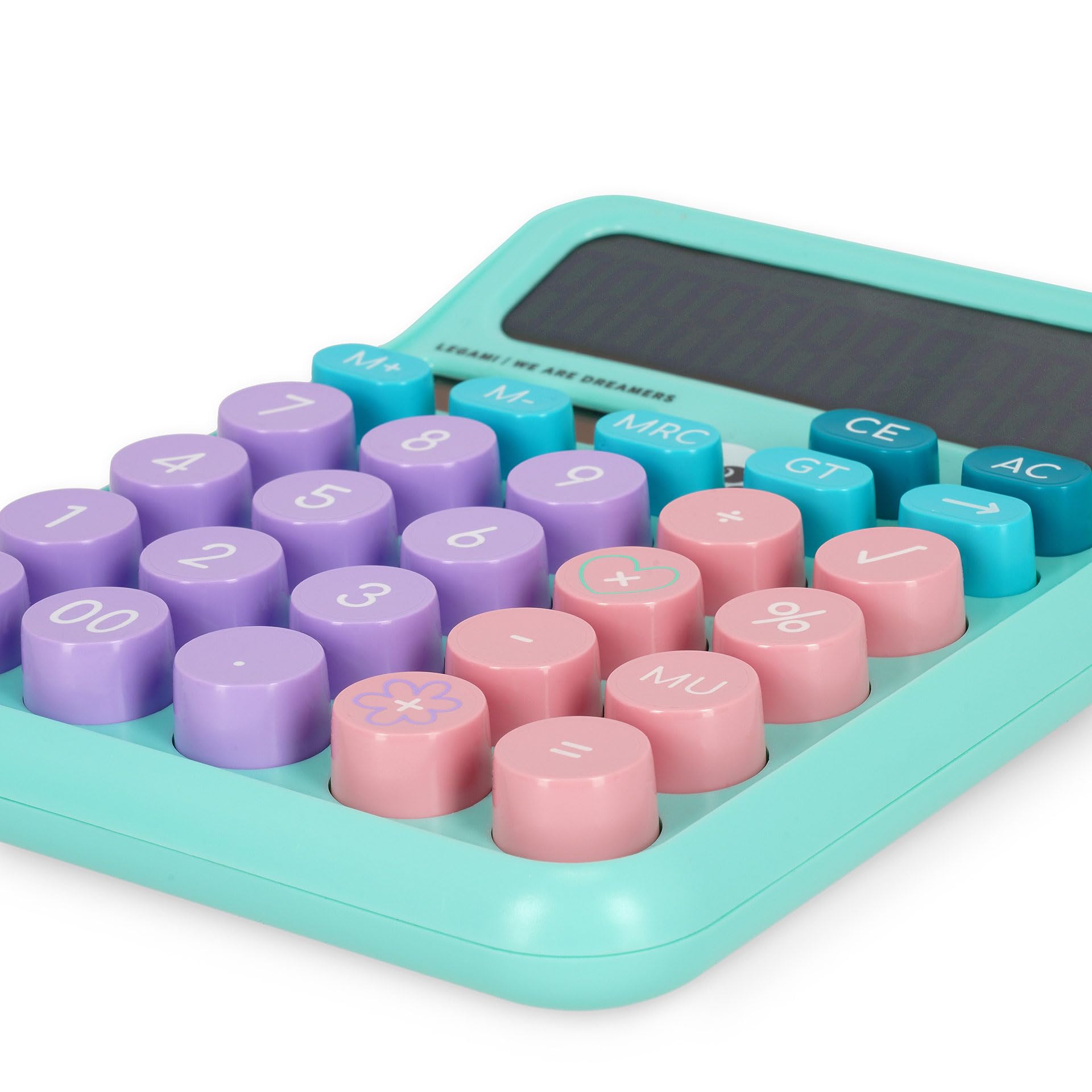 Legami Calculatrice de Table Calcoolator Panda Solaire Double Alimentation 15,8 x 12 x 2,8 cm