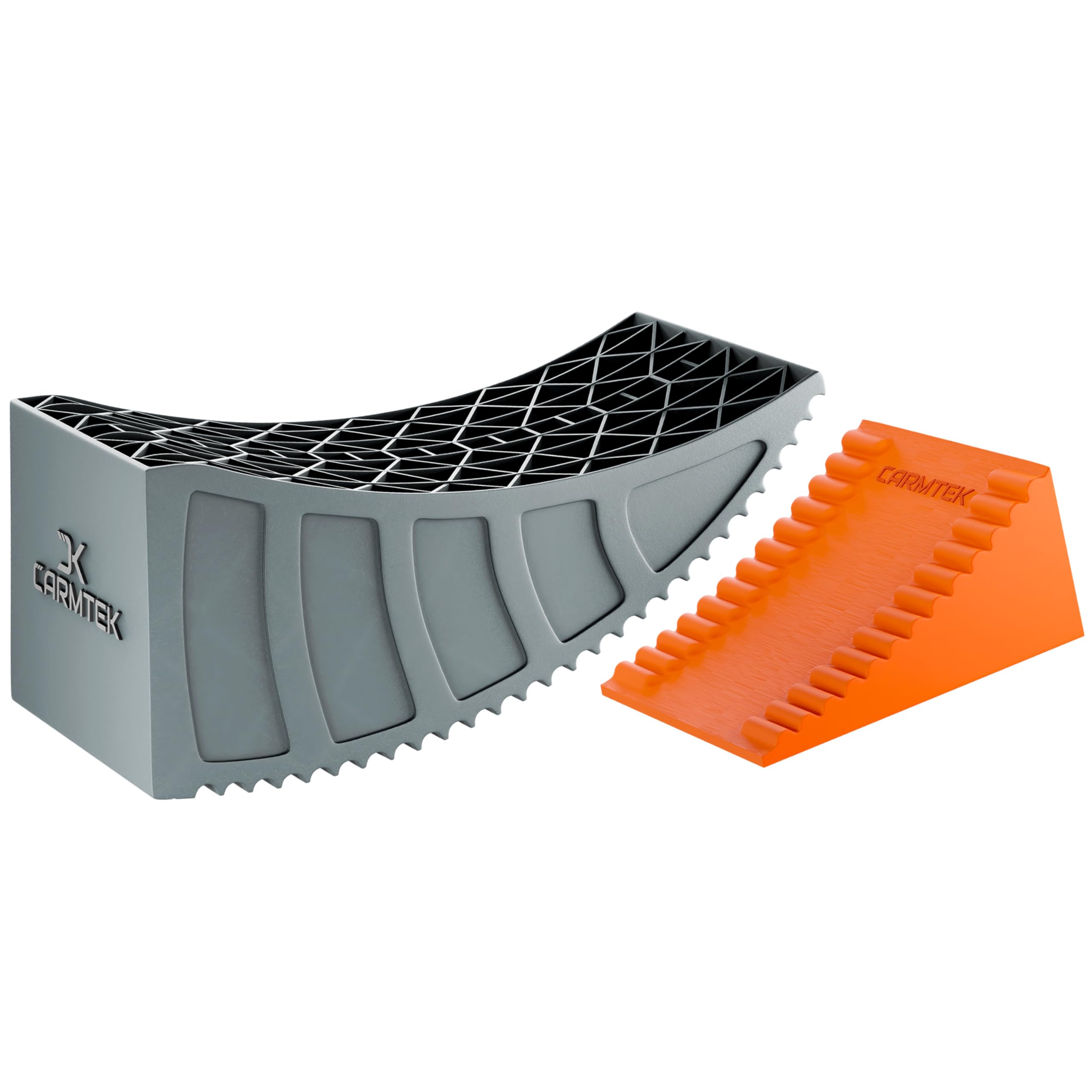CARMTEK Set di livellatori per camper | Livellatori RV da 15,2 cm per rimorchi da viaggio con doppi assi larghi, sistema di livellamento camper più veloce rispetto ai blocchi di livellamento per