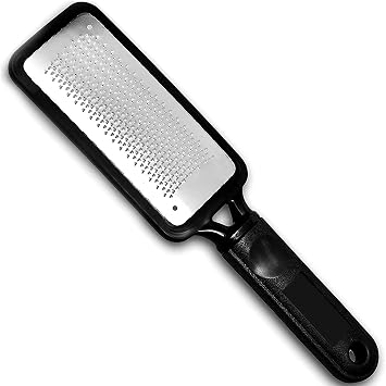 Colossal Foot Rasp Foot File and Callus Remover, Best Foot Care Pedicure Metal Surface Tool to Remove Hard Skin, Can be Used on Both Wet & Dry feet, High Grade Stainless Steel File - Black