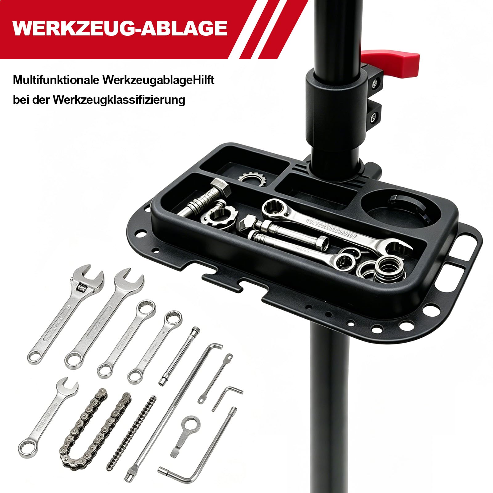 TEOV Fahrrad Reparaturständer Klappbar 30 kg Tragkraft