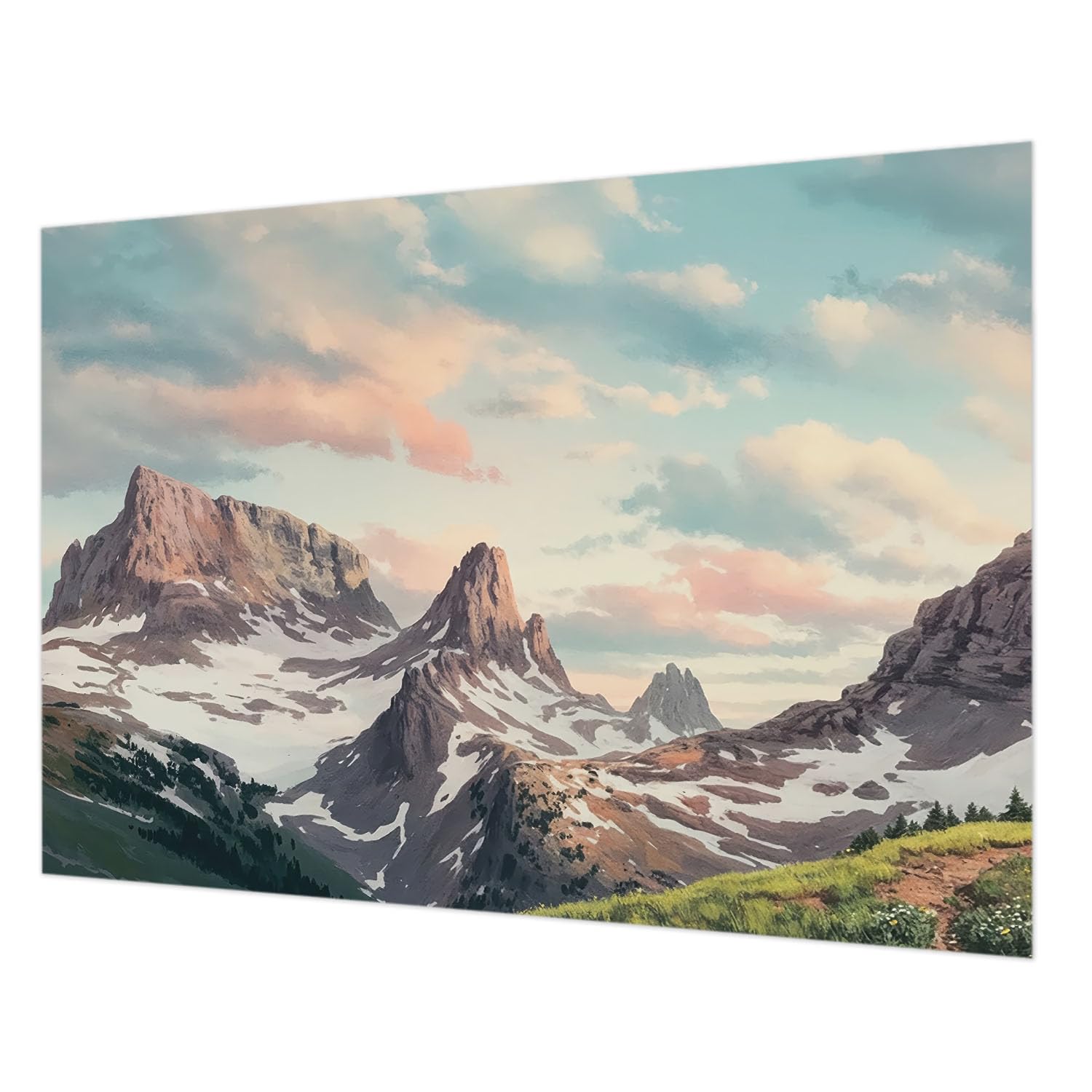Papier Peint Intissé Haute Qualité Tulup Impression Panorama Montagne