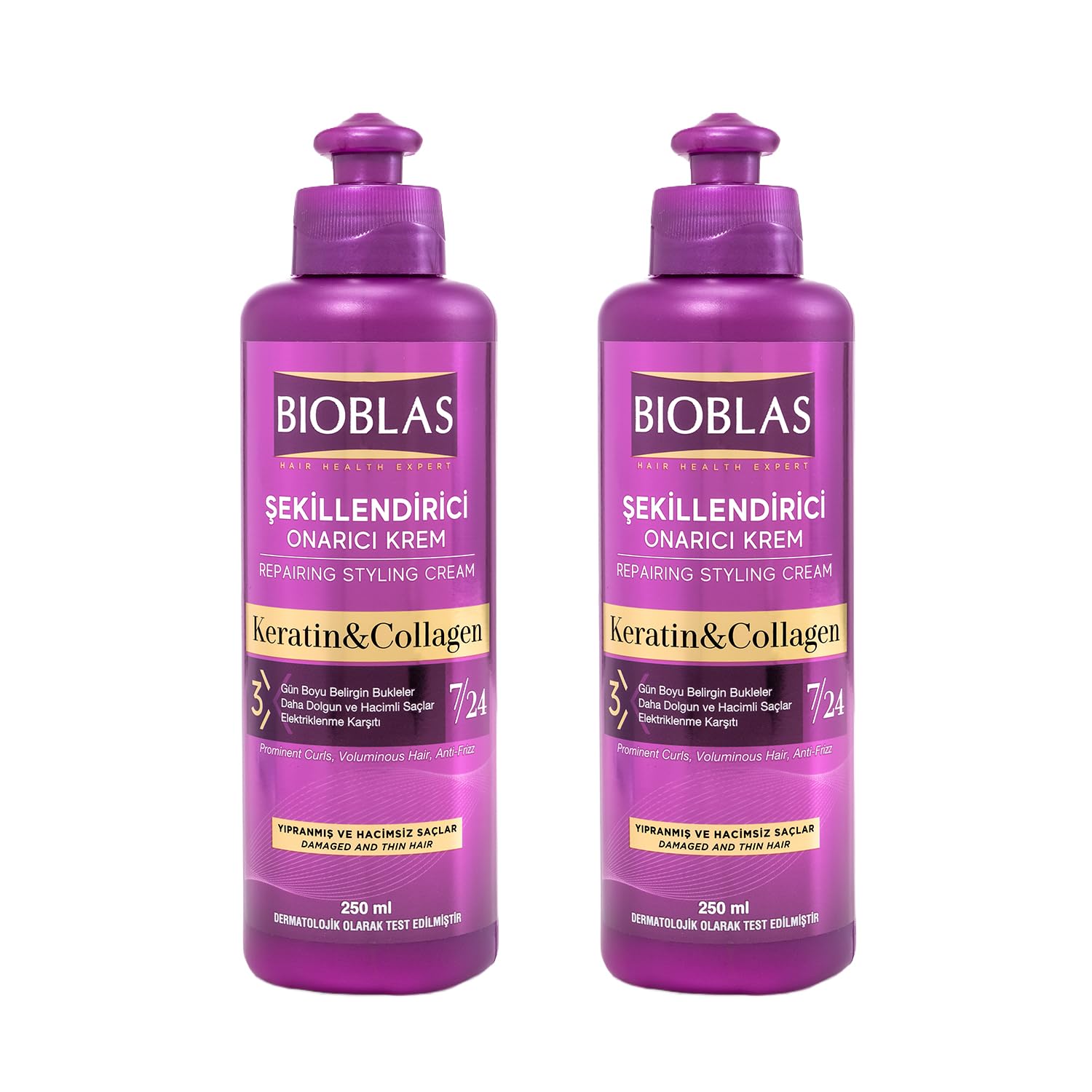 BIOBLAS COLLAGEN&KERATIN CREAM 2li paket