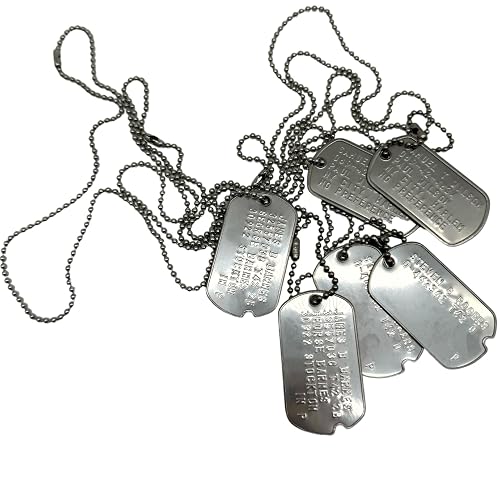 Bucky, Halcón y Capitán América, estilo militar de la Segunda Guerra Mundial, collares con placa…