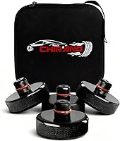 Vista 1 de Chirano Almohadilla de Gato de Elevación para Tesla Model 3/S/X/Y/Y Juniper, 4 Discos con Estuche de Almacenamiento, Accesorios para Vehículos Tesla