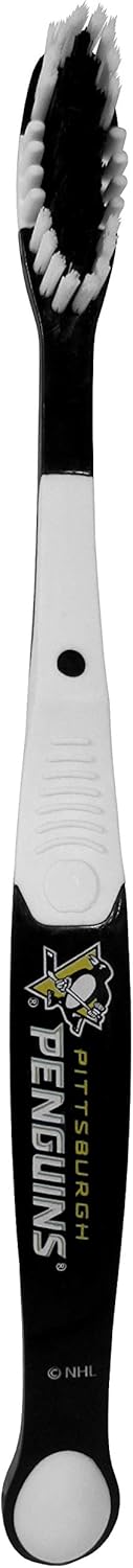 NHL Siskiyou Sports Fan Shop Pittsburgh Penguins MVP Toothbrush One Size Team Color : Sports & Outdoors