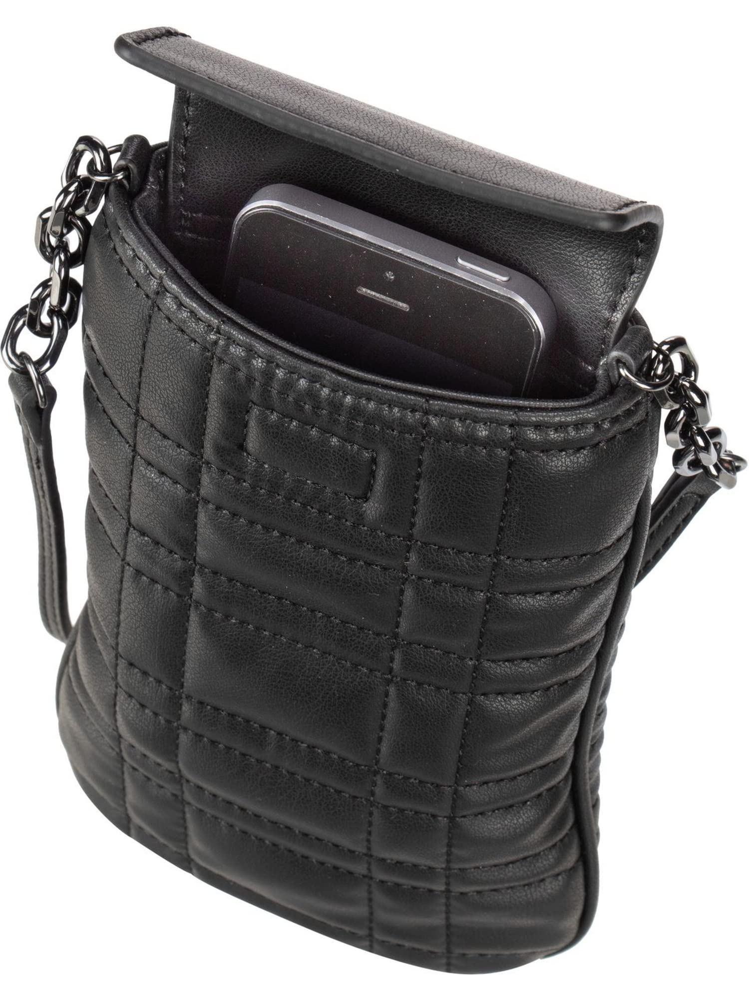 Calvin Klein Re-Lock Quilt Phone Pouch CK Black