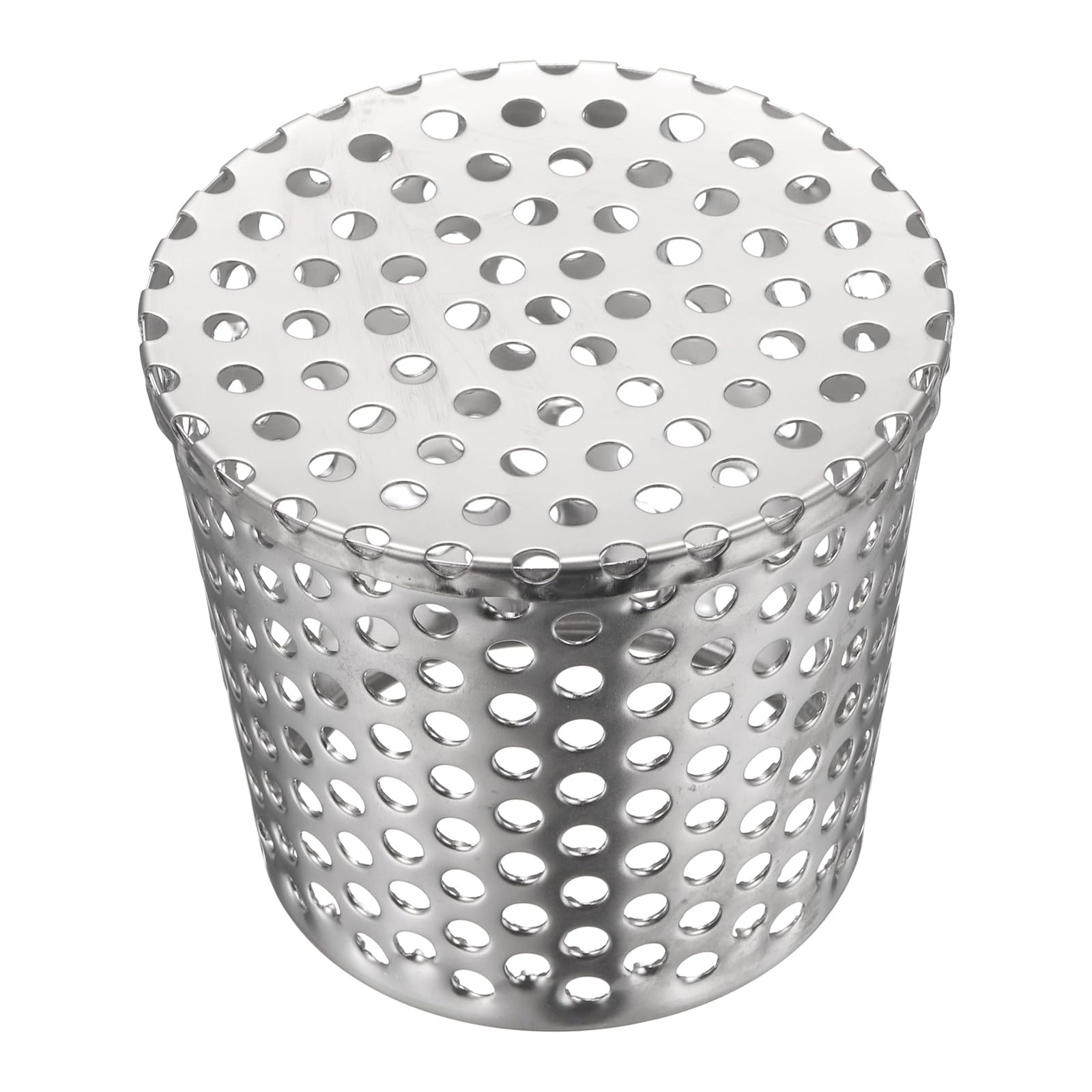 sourcing map PVC Termination Mesh Screen Vent Covers, Fit 2.95" to 3.54" 201 Stainless Steel Gutter Guard Filter, Conical Exhaust Pipe Cover Strainer for Furnace Roof Vent, Exhaust Pipe End Cap โ image 1