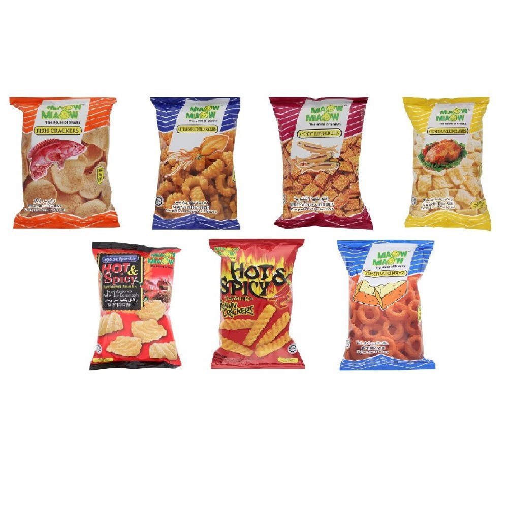 Miaow Miaow Crackers 60g x 6 Packs (Chicken Flavoured)