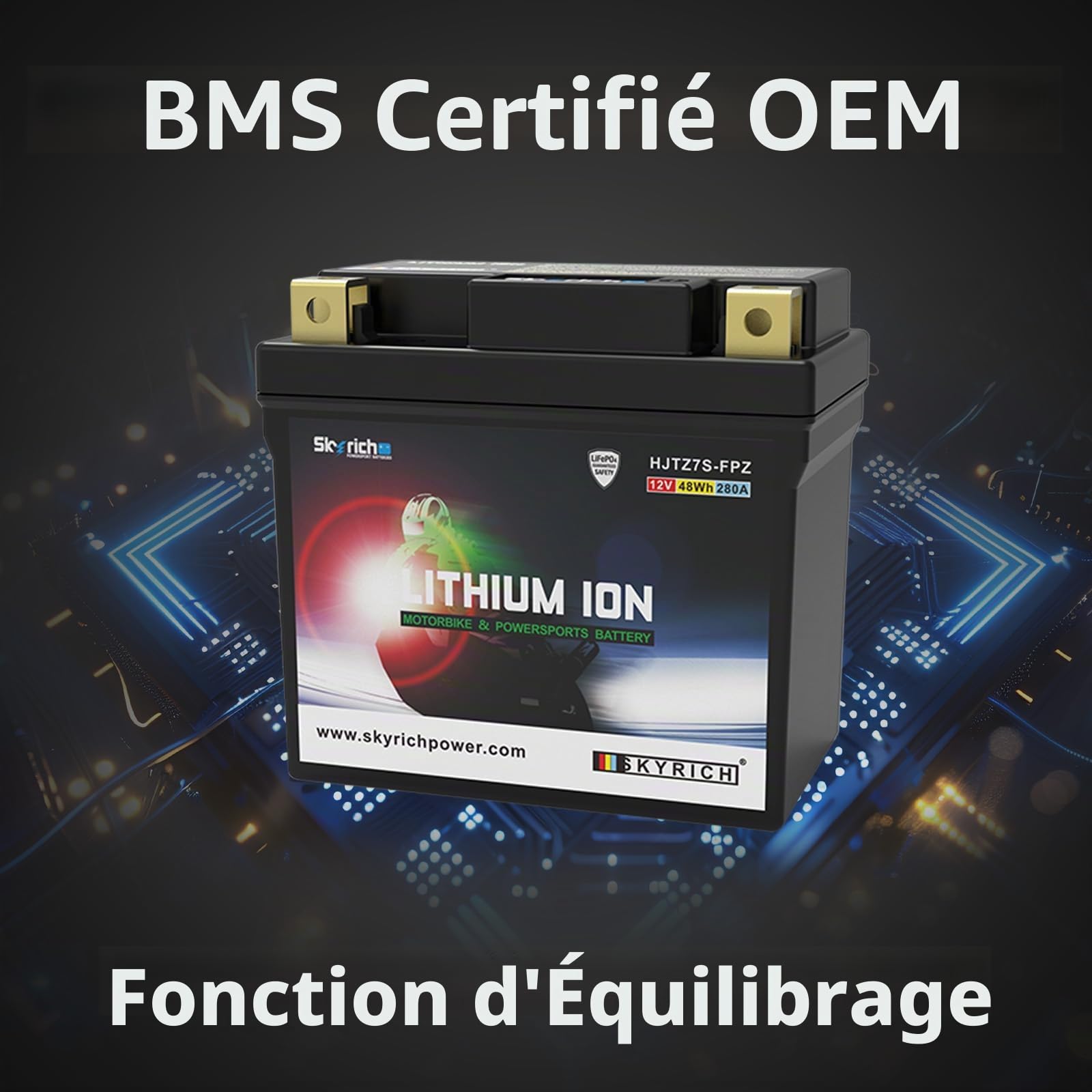 Batterie au lithium SkyRich HJTZ7S-FPZ