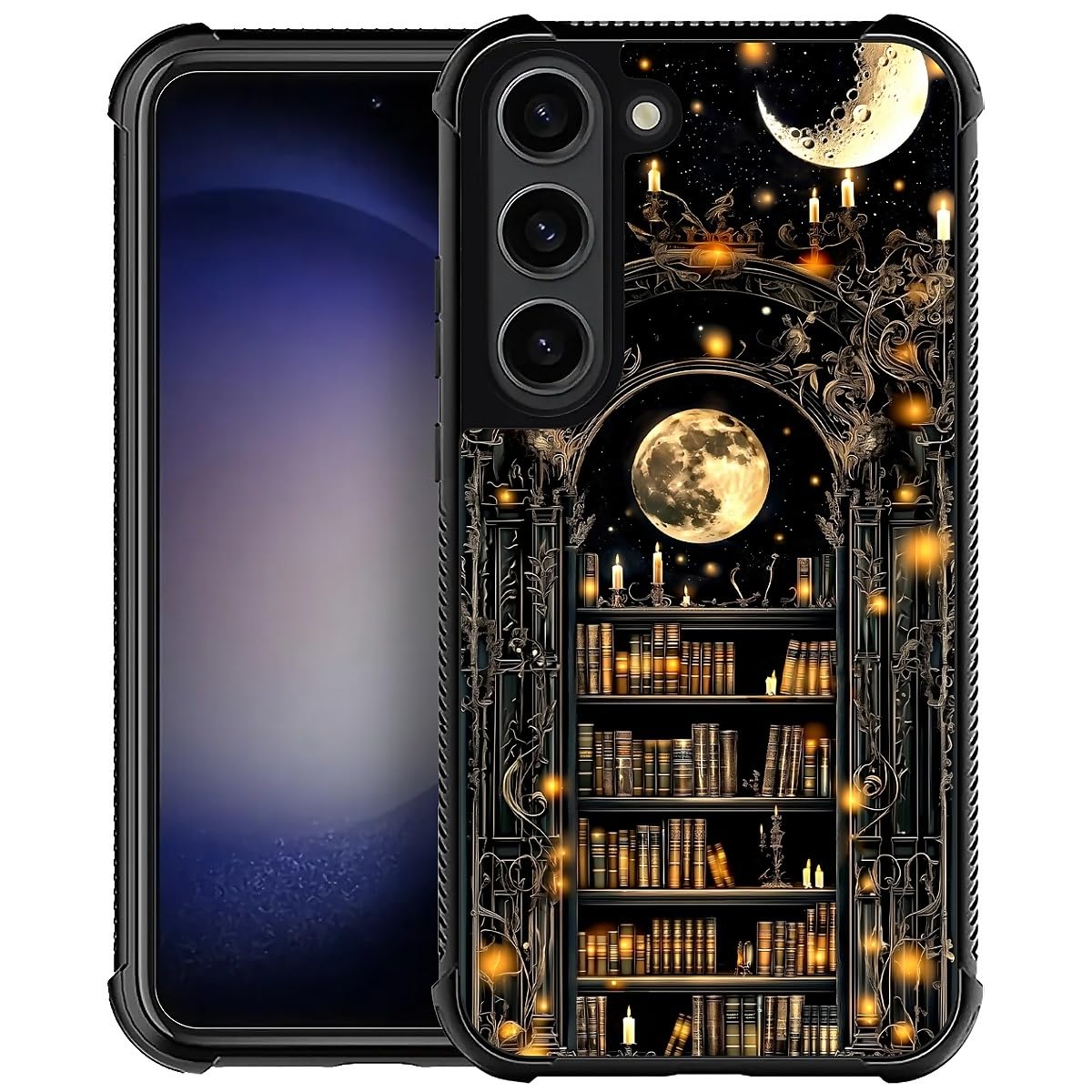 Coque Samsung S23 protection complète antichoc bibliothèque gothique - 8