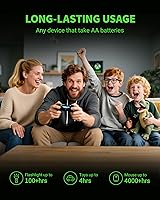 Vista 7 de EBL Baterías recargables AA de 2800 mAh Ready2Charge de calidad AA - 16