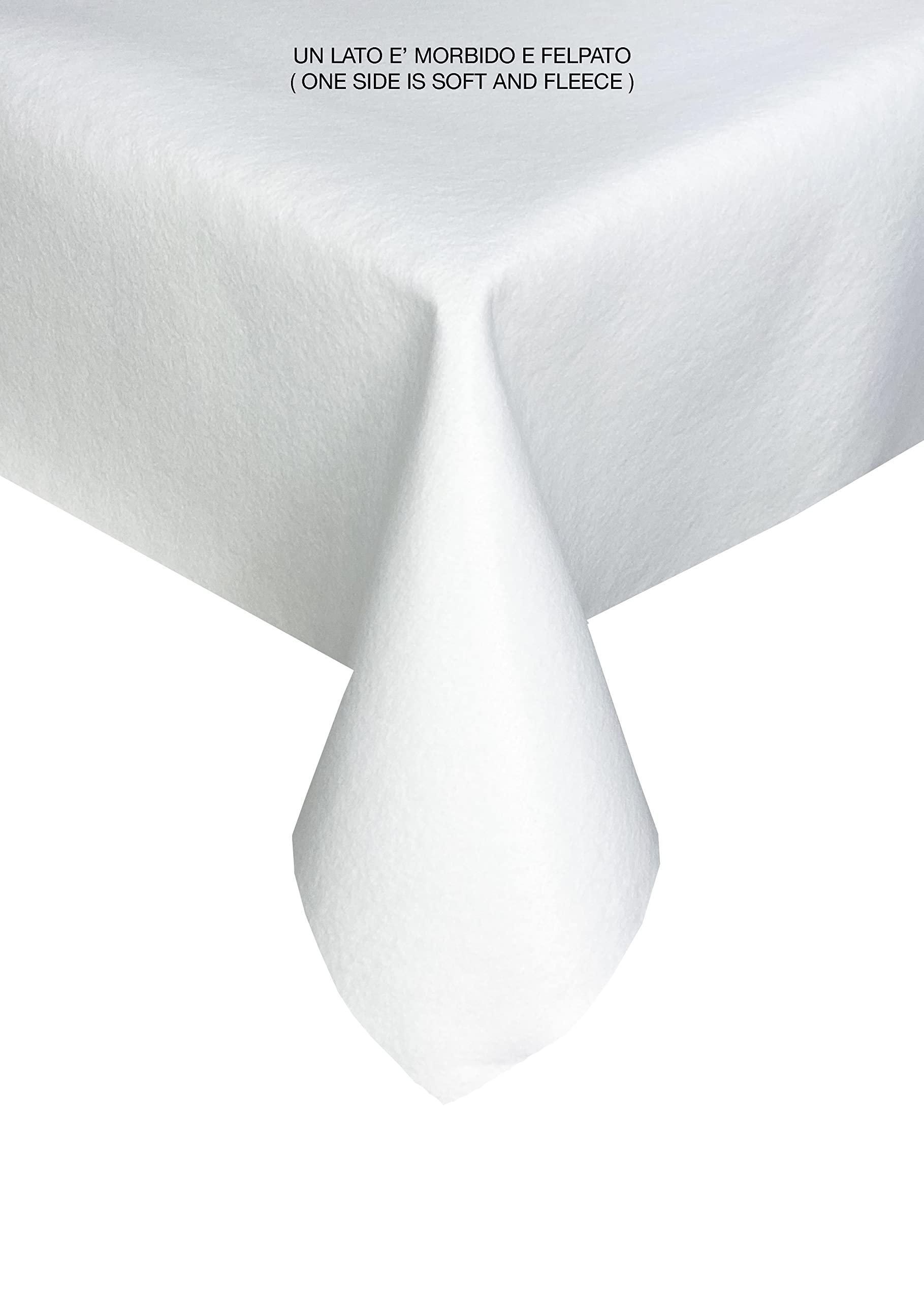 Tex Family Ottocento – Sottotovaglia Mollettone Salva Tavolo Bianco – PVC Gommato Antiscivolo e Feltro Antiurto 3 mm – Copritavolo Proteggi Tavolo Antimacchia Lavabile – Made in Italy – Cm. 140x260