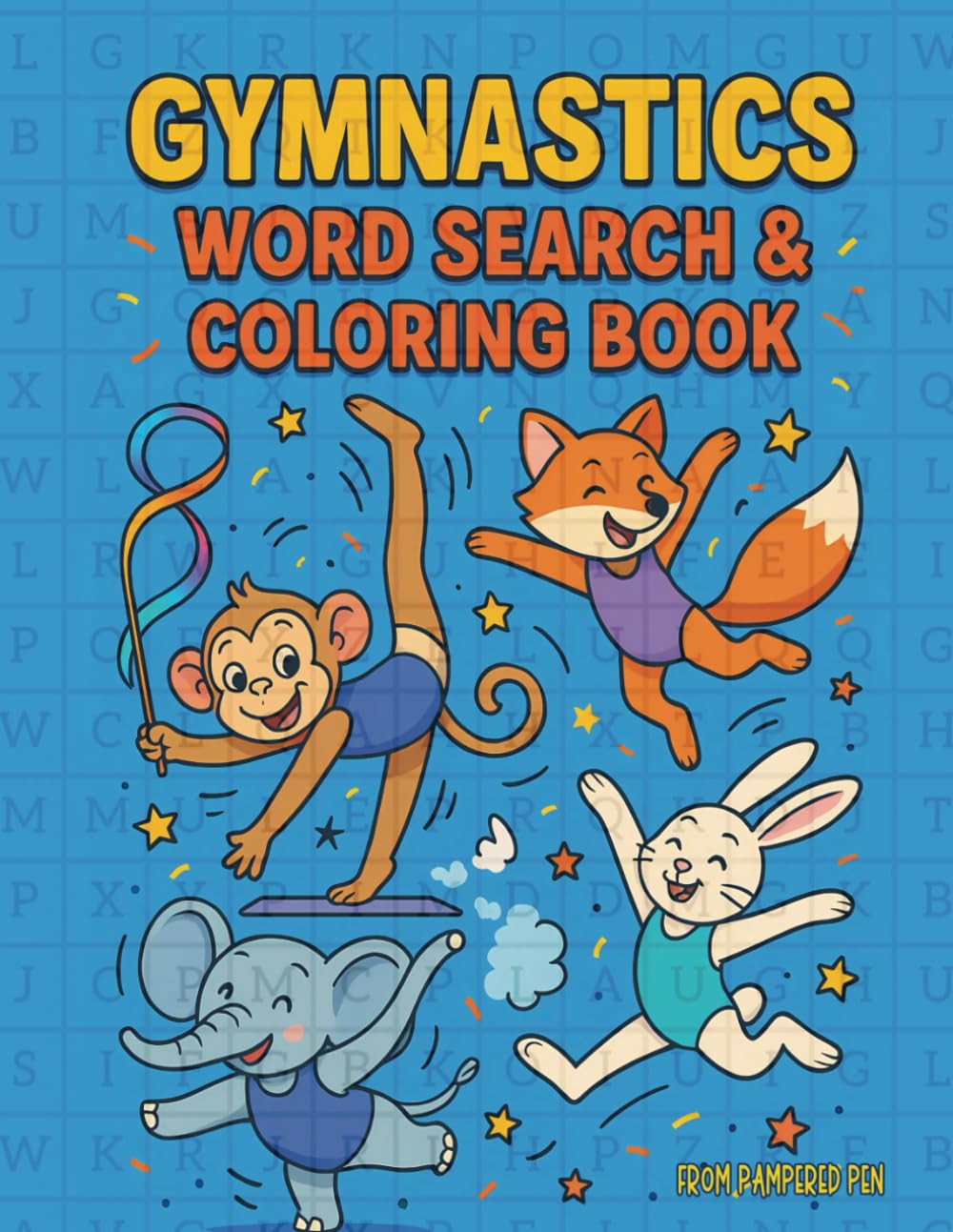Gymnastics Word Search & Coloring Book: Flip, Twist, and Tumble Through Puzzles and Playful Pages! (The All-Star Sports Puzzle Collection)