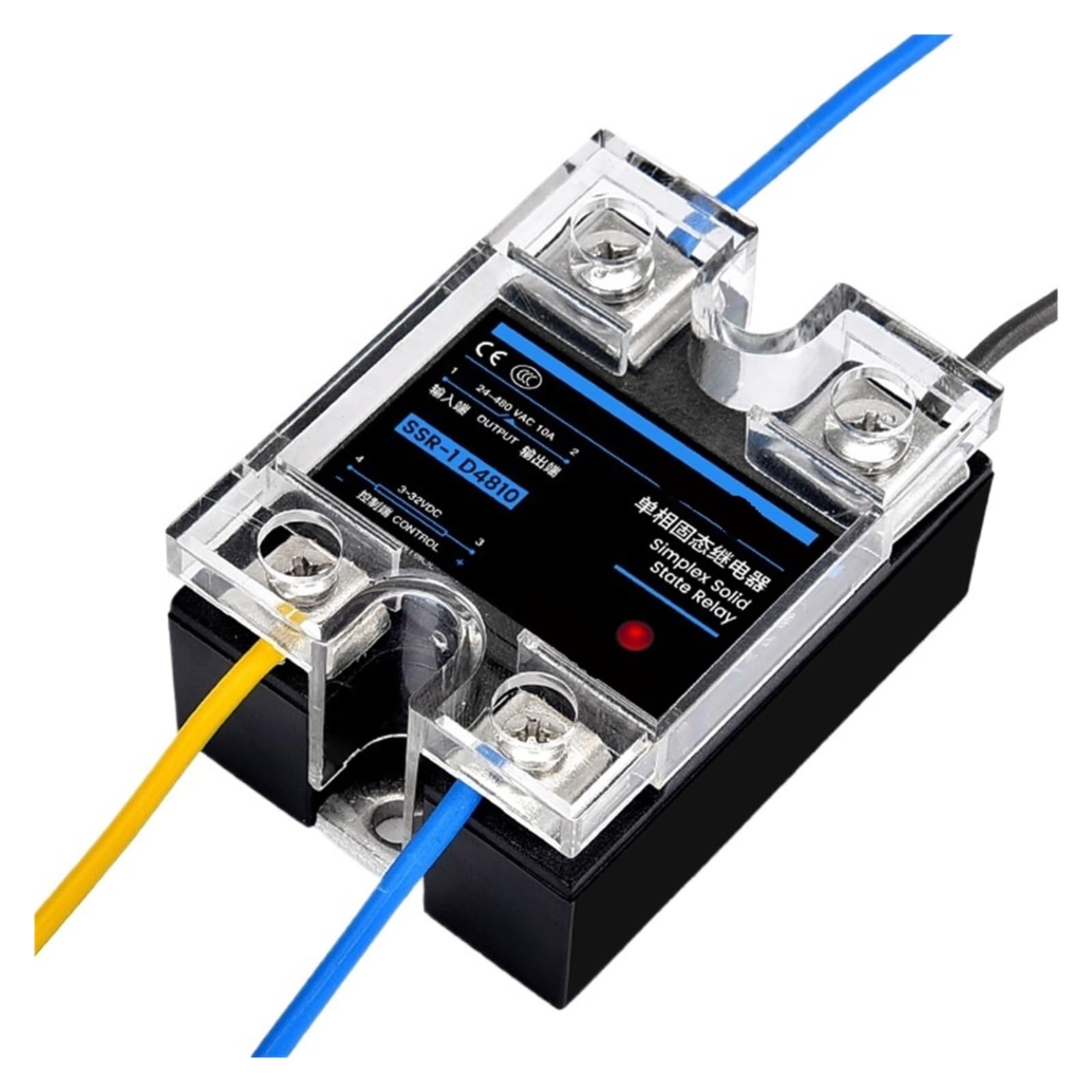 SSR-25DA SSR-40DA SSR-40AA Relè a stato solido monofase 10A 25A 40A 60A 80A 100A 120A Modulo DD DA AA for il controllo della temperatura(DC controlled AC,120A)