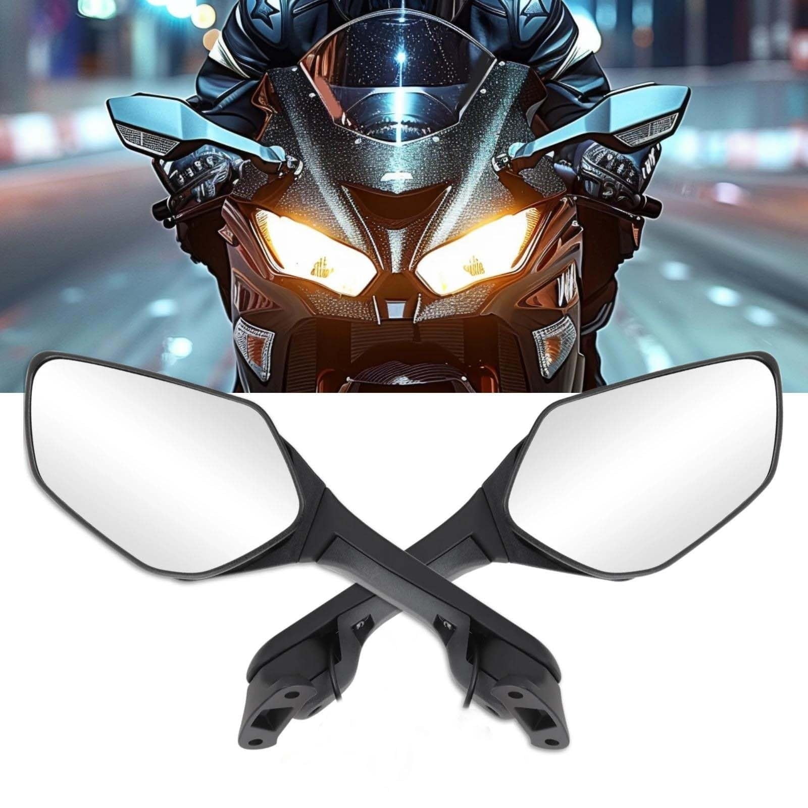 Rétroviseurs Latéraux De Moto avec Clignotants Et pour Kawasaki pour Ninja ZX 10R ZX-10R 2011-2015 2016-2020 H2 2014-2015