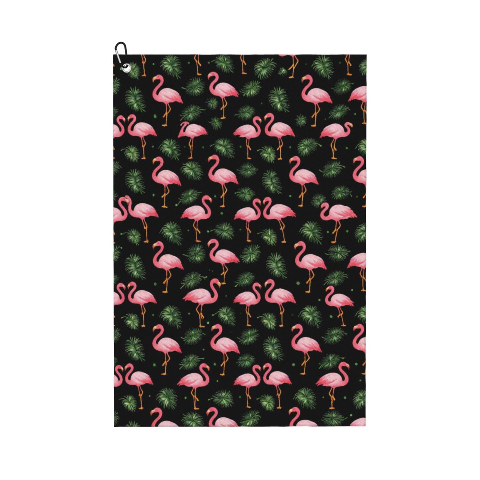 BSDFGSDD Pink Flamingo Palm Tree Golf Towel 24 x 16 inches