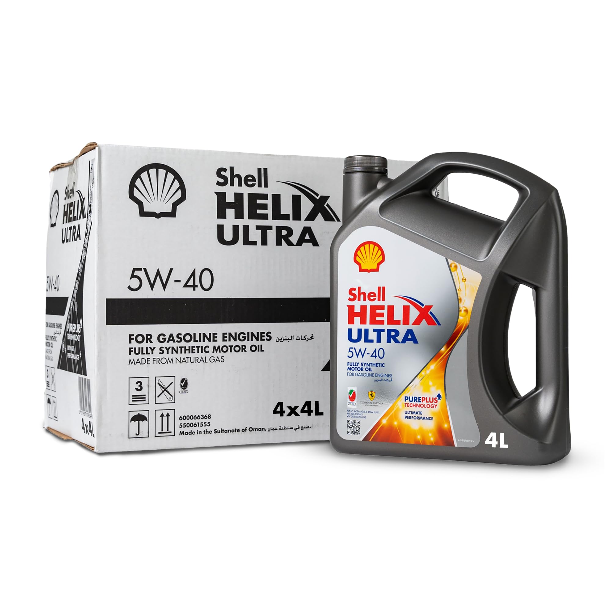 Shell Helix Ultra 5W-40 -Carton (4 Liter x 4 pcs) Fully Synthetic