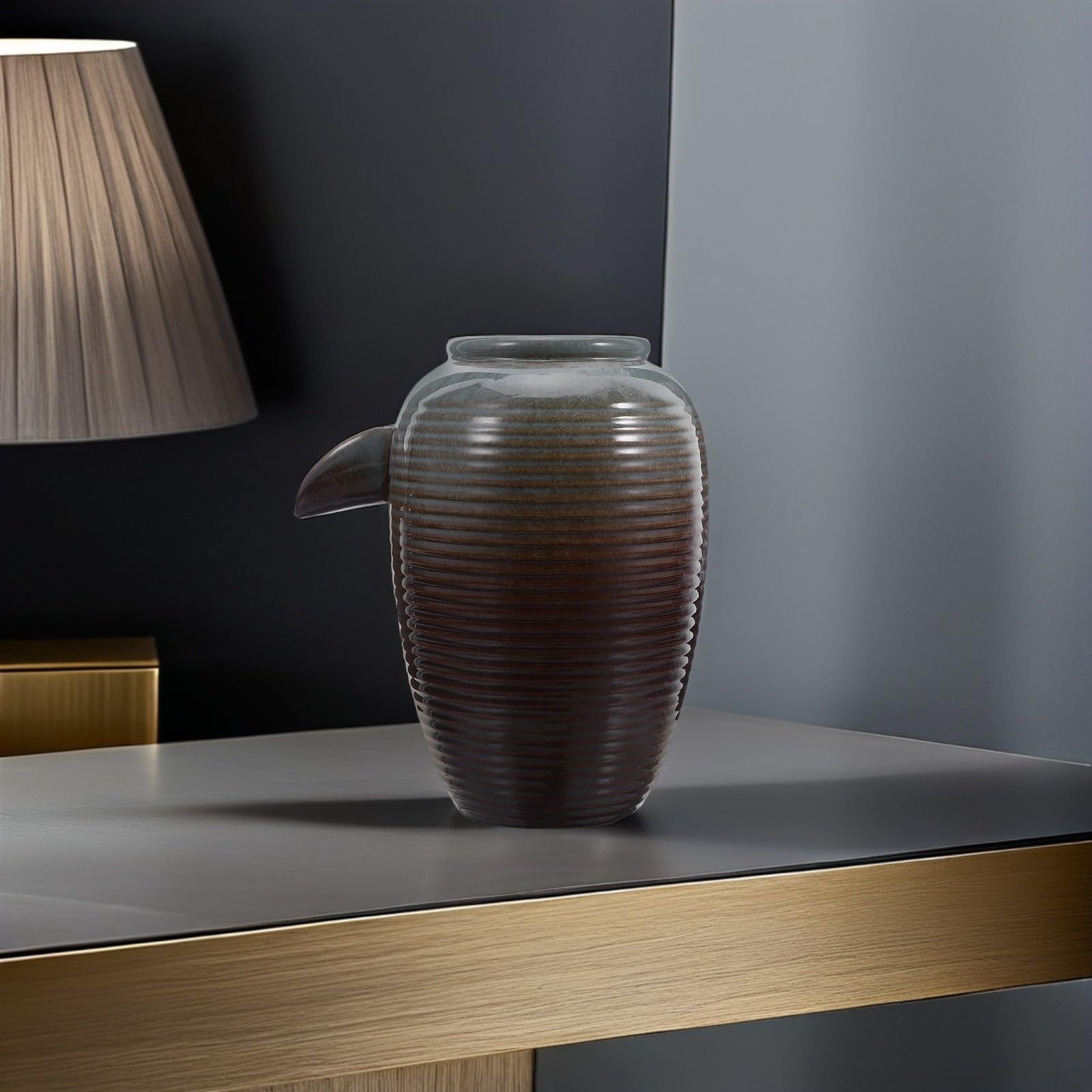 Fontana in Ceramica per Acquario e Laghetto, Design Antico
