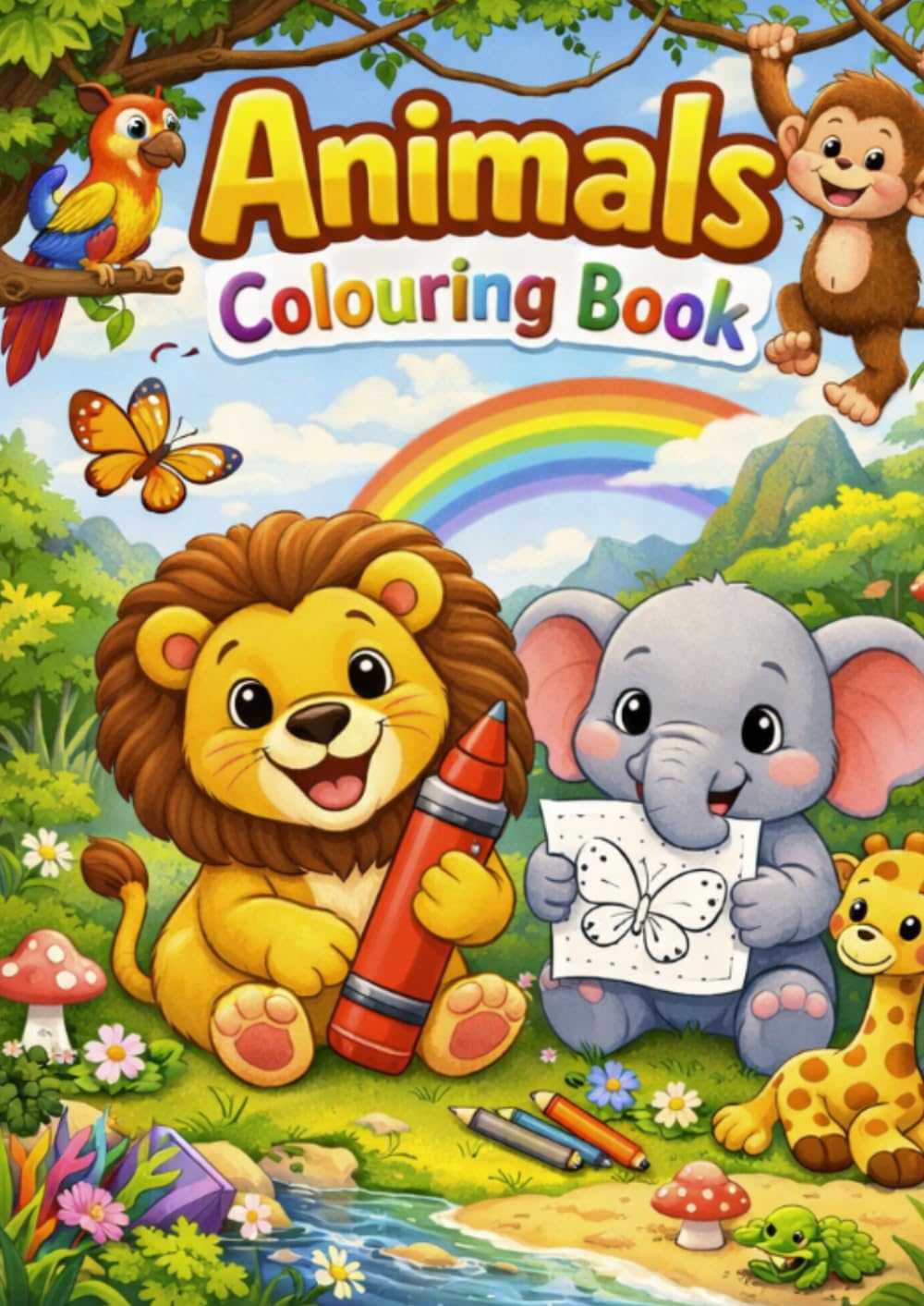 Kindergarten Animals Colouring Book