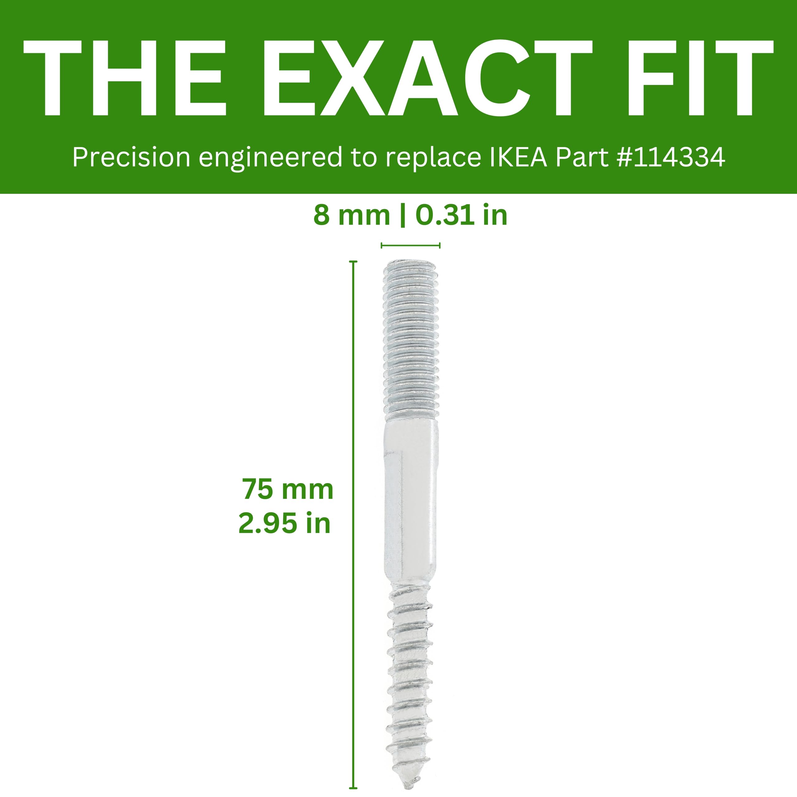 QUARKZMAN 10 Set Bulloni A Testa Esagonale M6x45mm Con Dado M6x15mm E Chiave Esagonale, Bulloni E Viti Per Connettori Mobili Per Cintura A Scomparsa, Neri - Foto 12