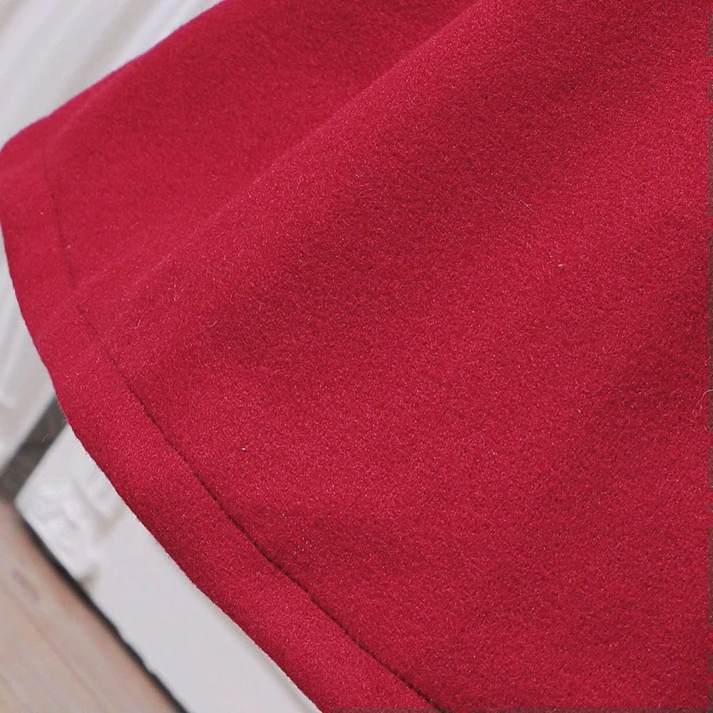 JCVBN Zestaw płaszczy polarowych dla młodych dziewczynek, czerwony beret, kurtka zimowa, jesienna kurtka z długim rękawem, ciepła odzież wierzchnia, dziewczęcy strój księżniczki