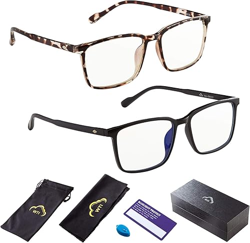 Gafas de bloqueo de luz azul para televisión, teléfono, computadora, pantalla de juegos para hombres y mujeres, marco TR90, anti fatiga ocular UV,