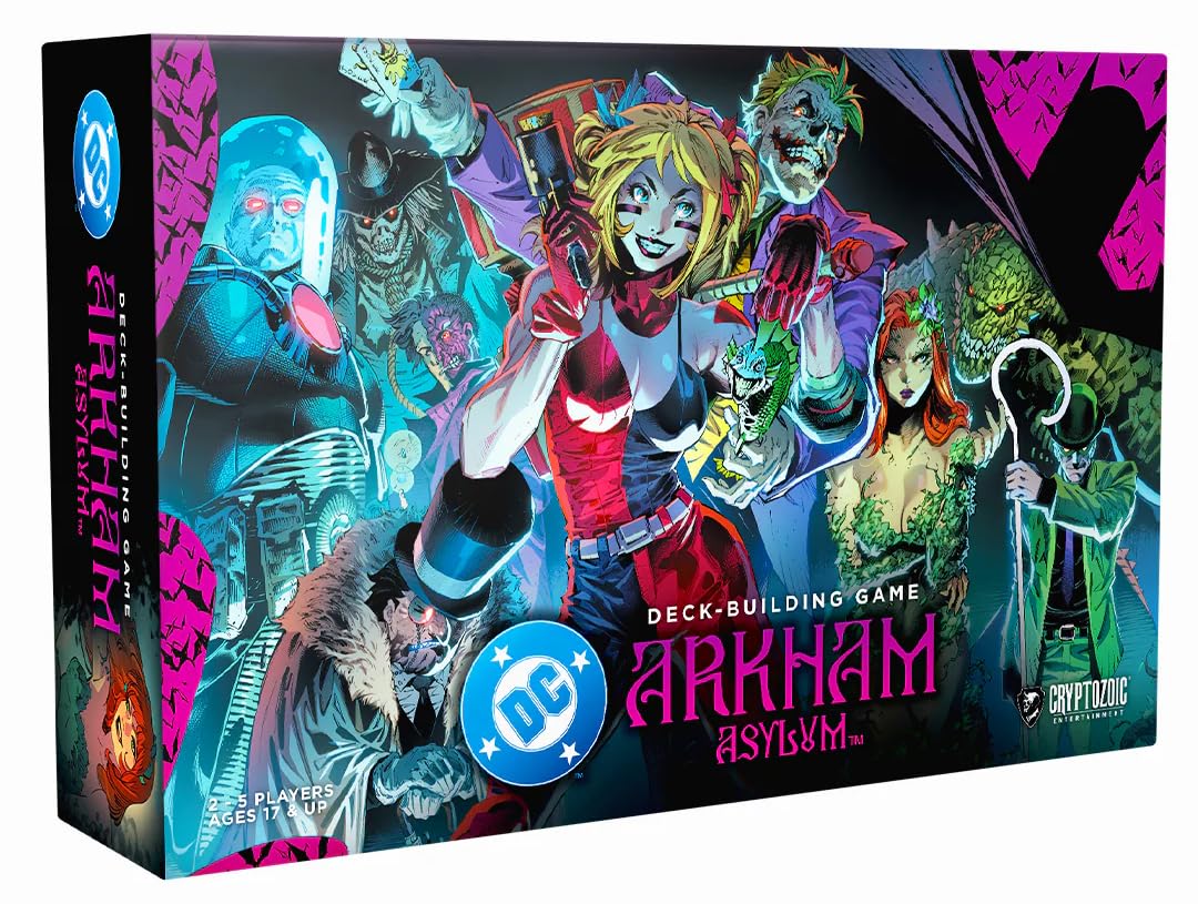 Cryptozoic | DC DBG Arkham Asylum | Deck-Building Kartenspiel Mit Neuen Mechaniken Und Promo-Inhalten | 2-4 Spieler | 60 Minuten