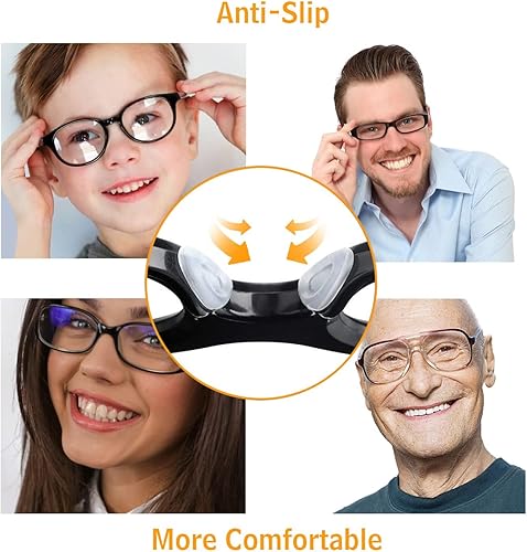 Vista 6 de Almohadillas de silicona para la nariz, adhesivas, hipoalergénicas, para lentes y lentes de sol, 12 pares 12 piezas