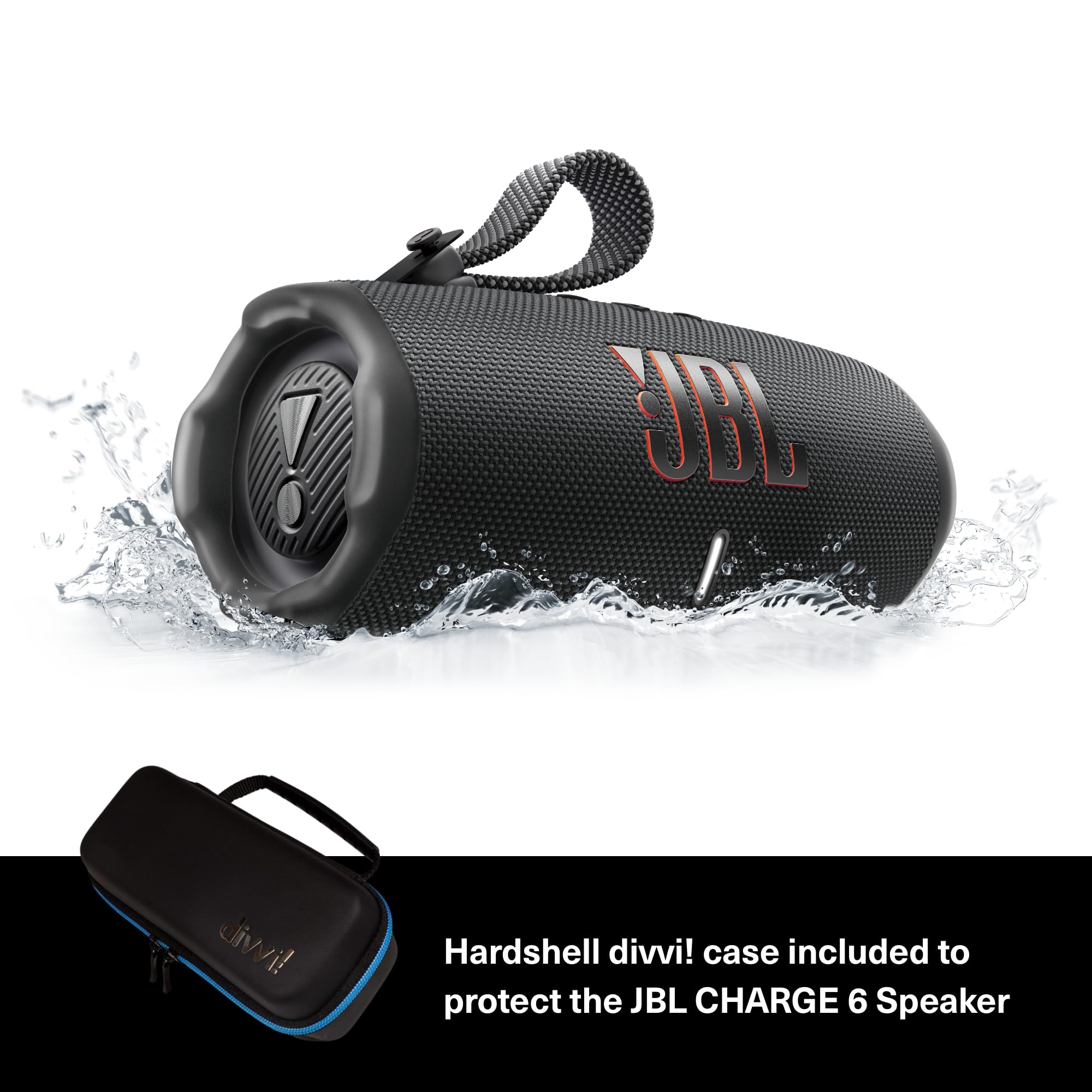 Amazon.com: JBL Charge 6 (Black) + Bundle with divvi! Protective