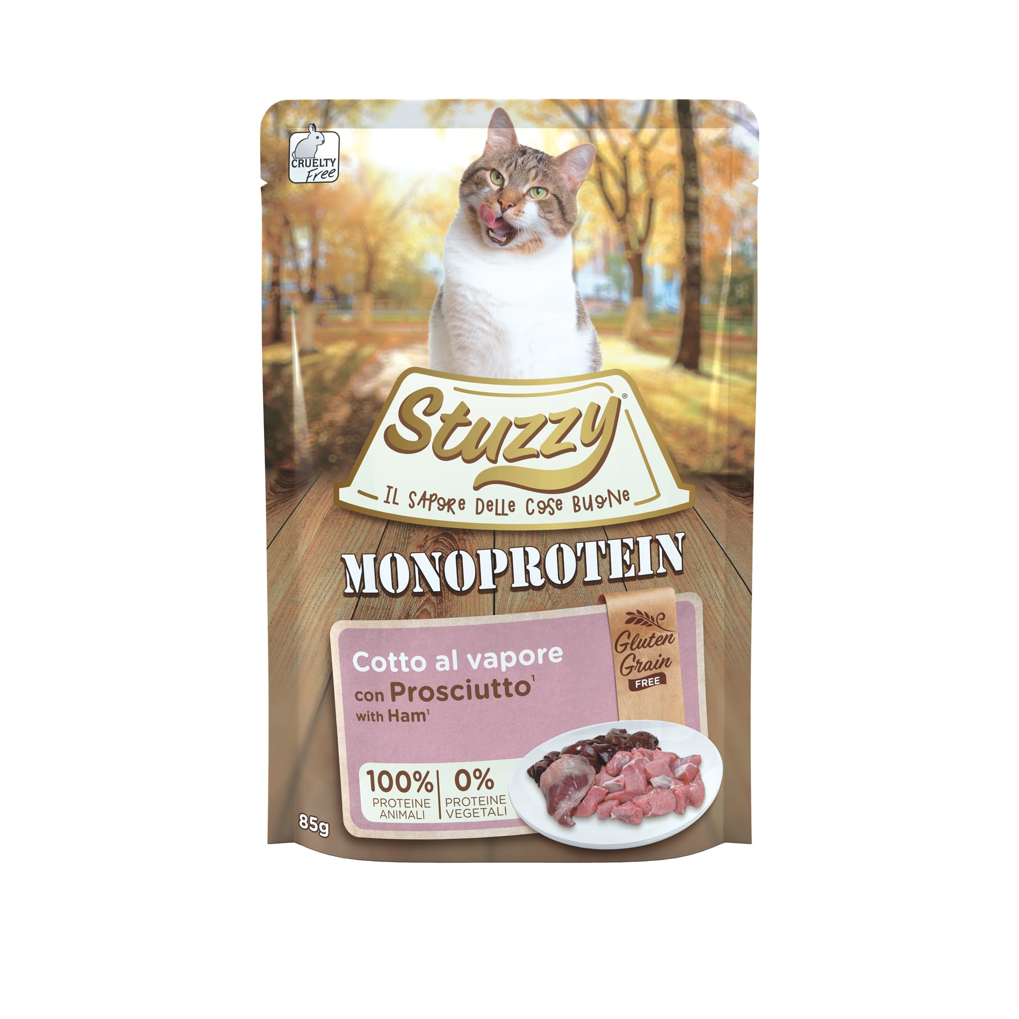 Stuzzy Monoprotein con Prosciutto 85g