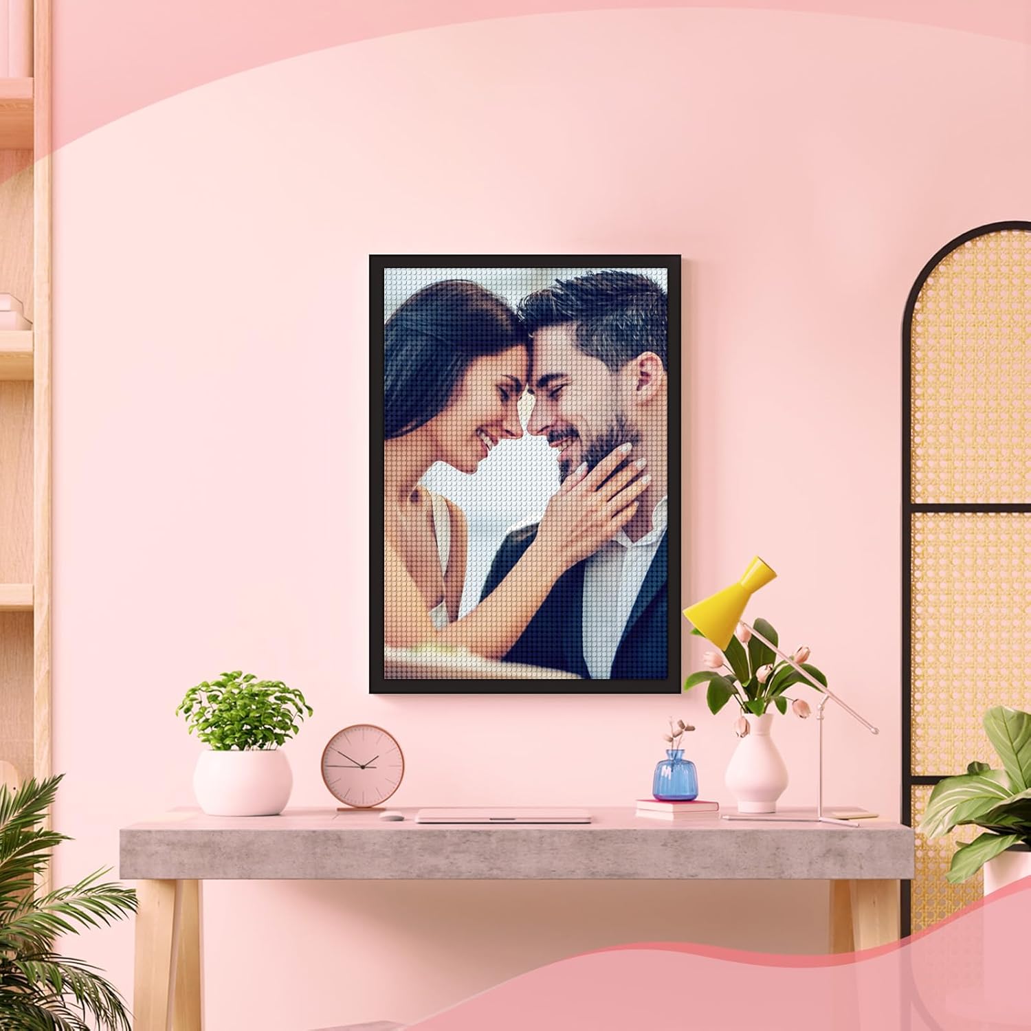 UPMALL Custom Diamond Art Painting Kits for Adults - Personalized Diamond Art Photo Full Drill, Custom Your Own Picture - 5D Diamond Art Painting Kits for Home Decor 23.6x27.5in/60x70cm