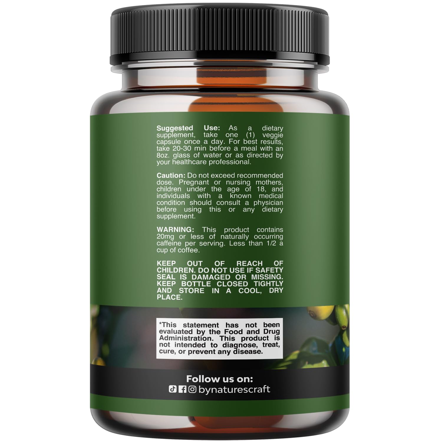 Pure Green Coffee Bean Extract - Super Energizing Green Coffee Extract with 50% Chlorogenic Acid for Antioxidant Healthy Heart Health Mental Focus - Natural Energy Supplement for Adults - 60 Count