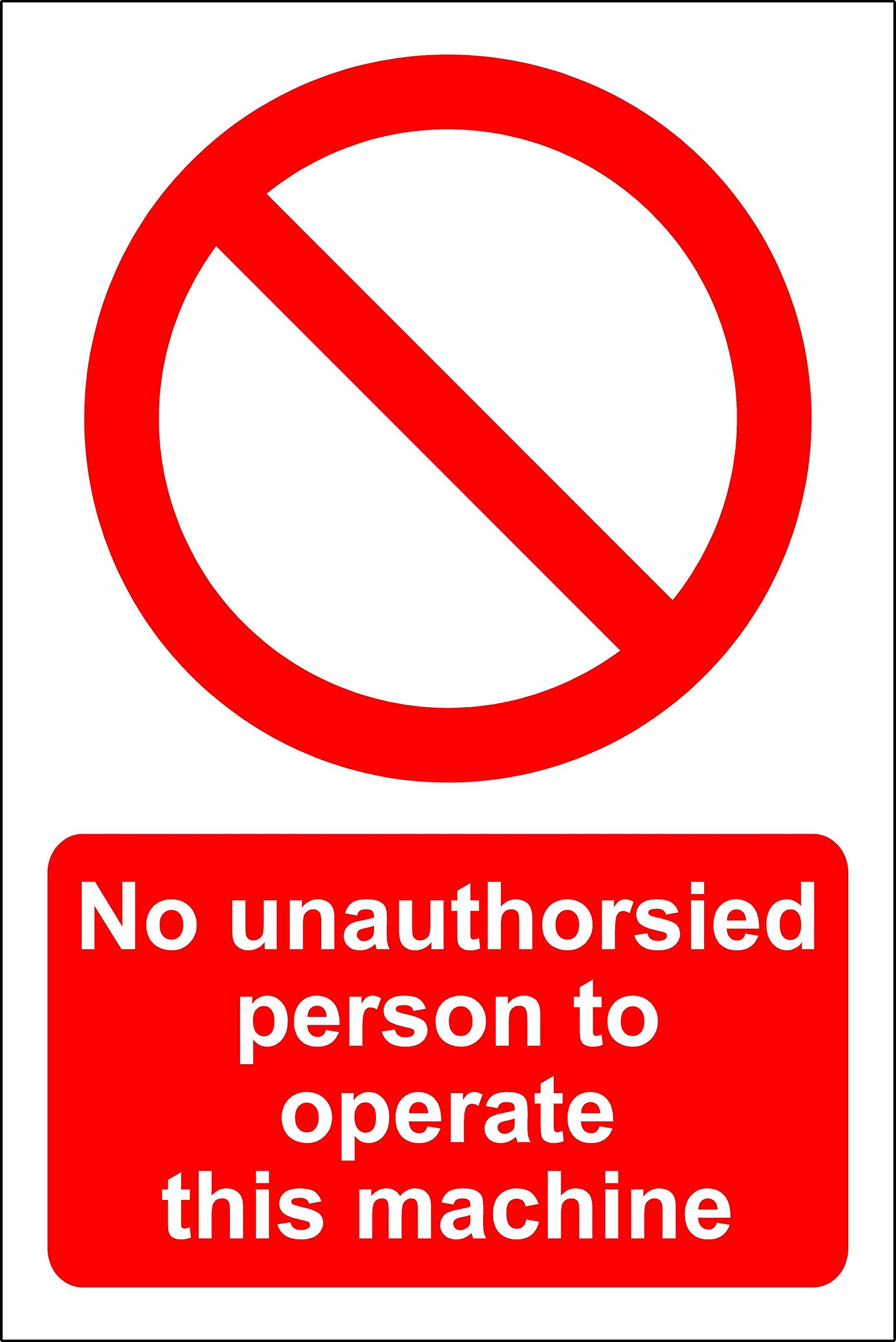 Caution Sign - This Machine Must Not Be Operated Without The Safety Guards In Position - View #3