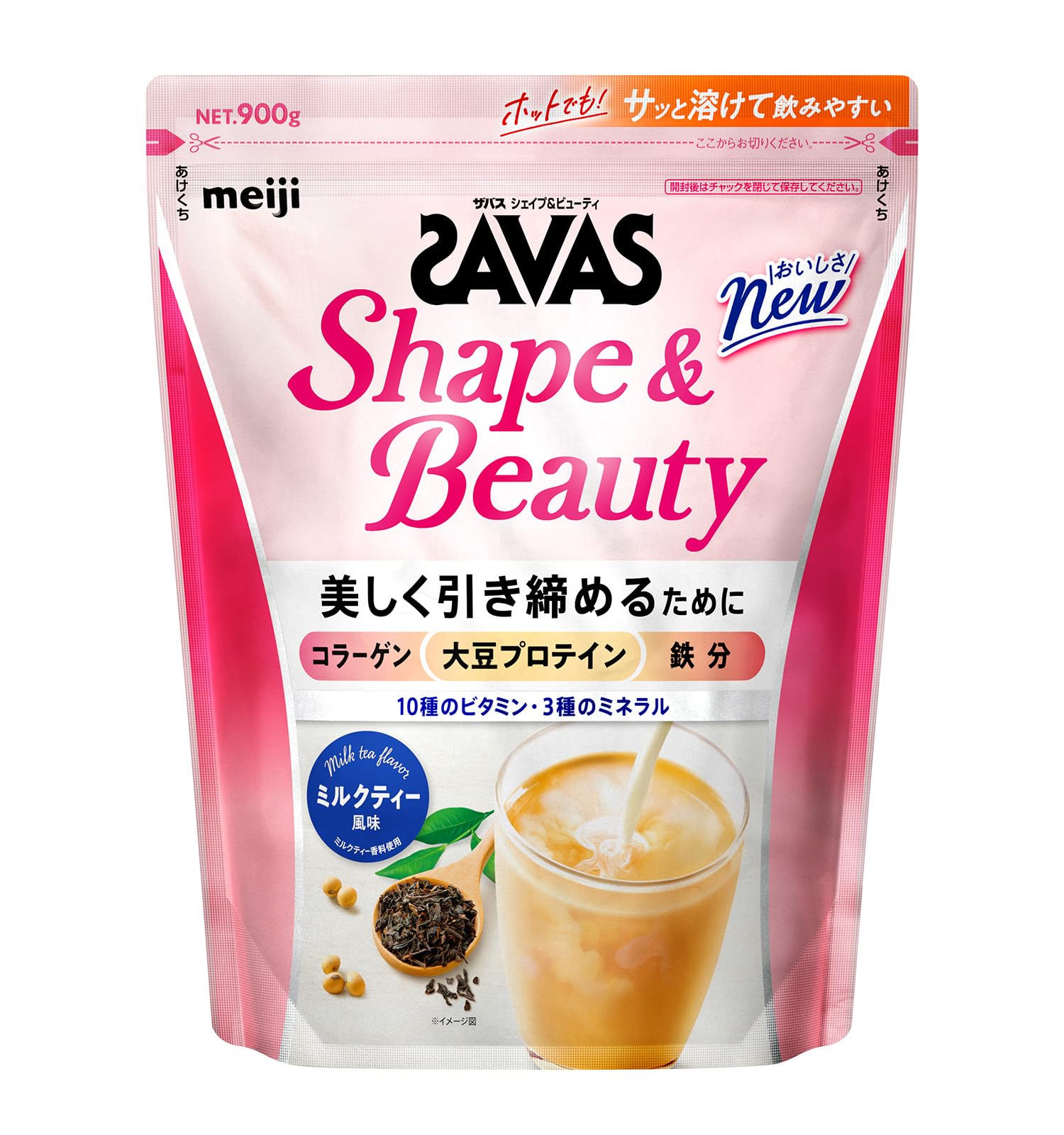 Amazon.co.jp: ザバス(SAVAS) シェイプ&ビューティ ミルクティー風味