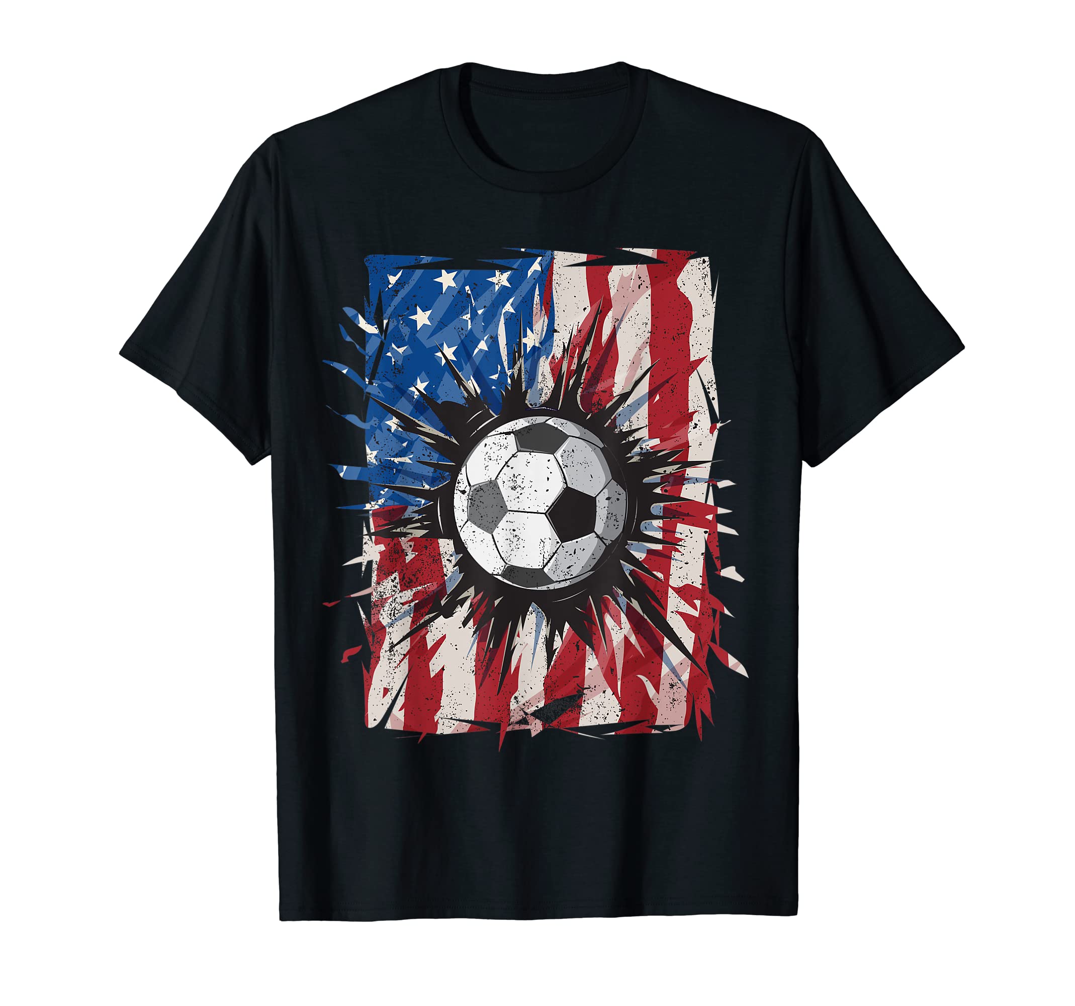 4th Of July Accessoires from BeardedClothPatriotic Soccer 4th of July Men USA American Flag Boys T-ShirtOEKO-TEX STANDARD 100